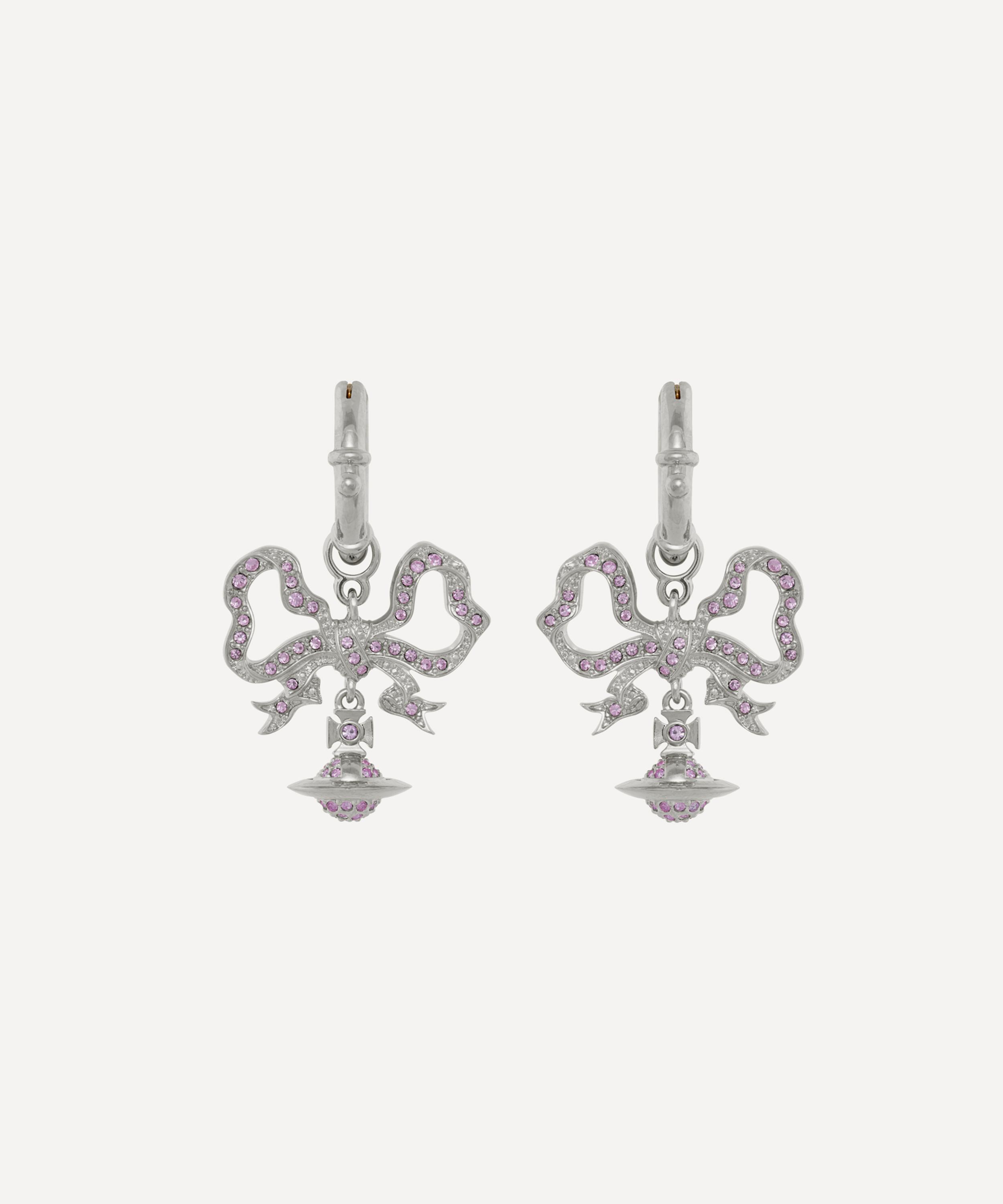 Vivienne Westwood - Platinum-Tone Florindella Huggie Drop Earrings