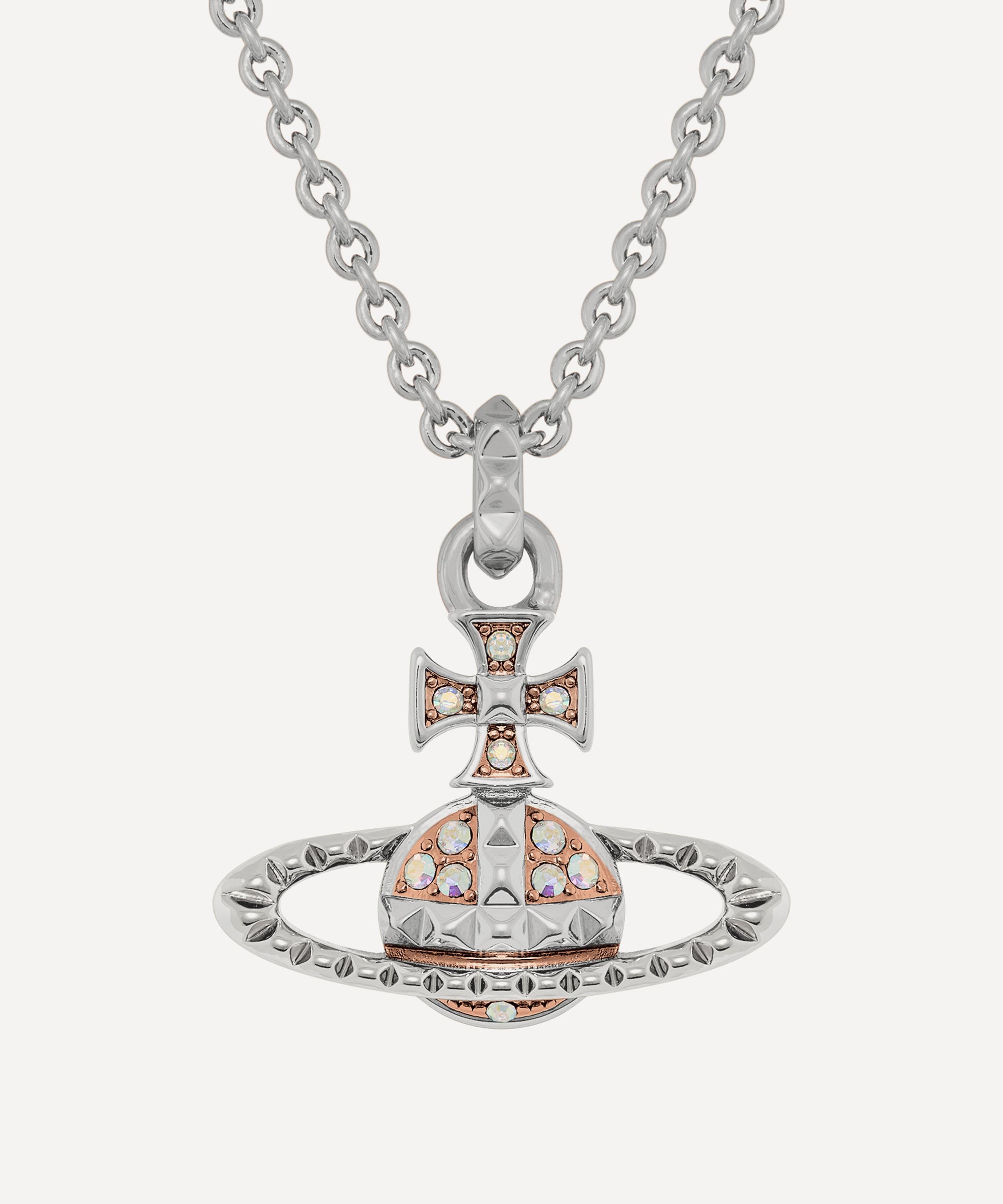 Vivienne Westwood Silver-Tone Mayfair Bas Relief Pendant Necklace