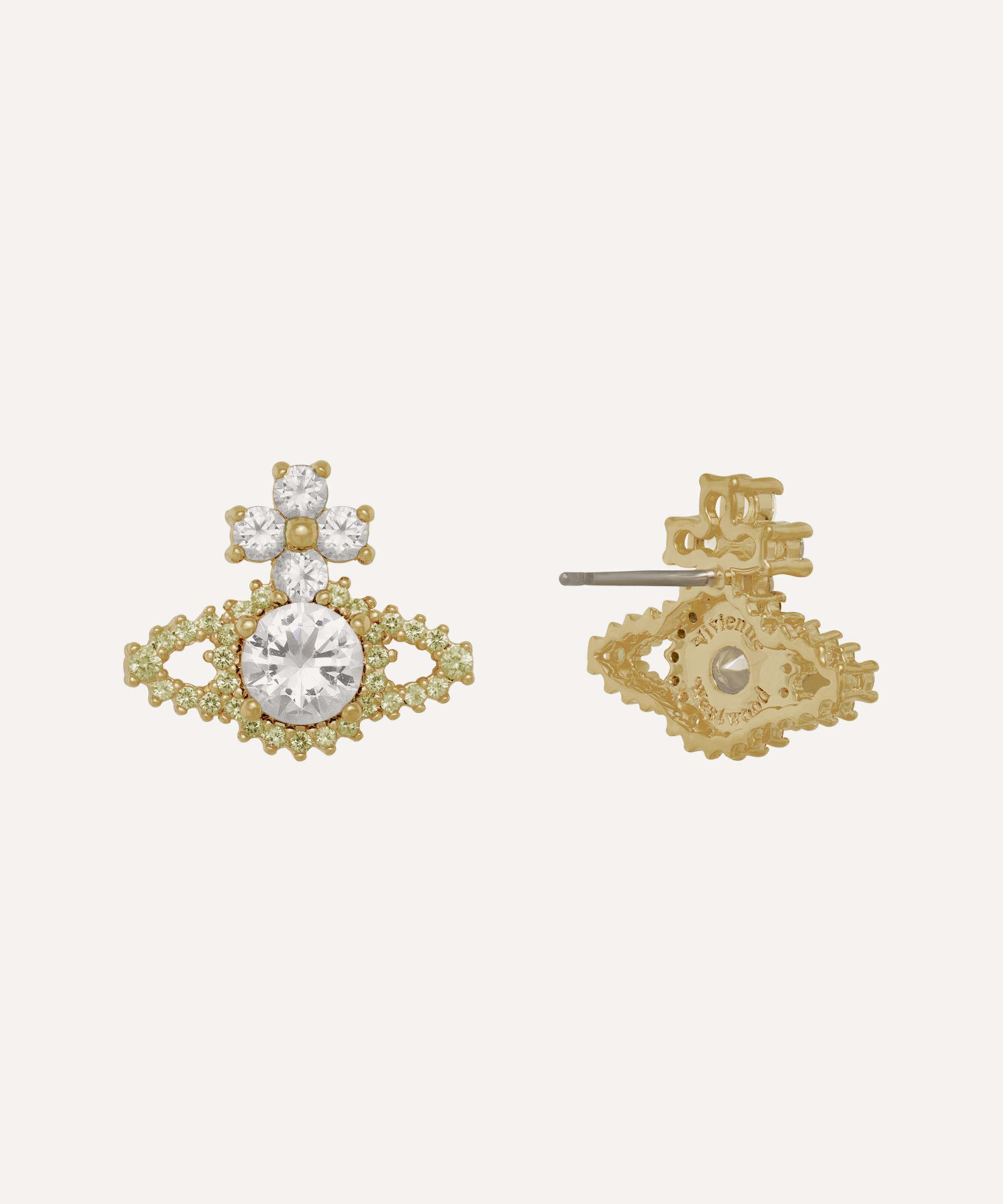 Vivienne Westwood - Gold-Tone Valentina Orb Stud Earrings image number 1