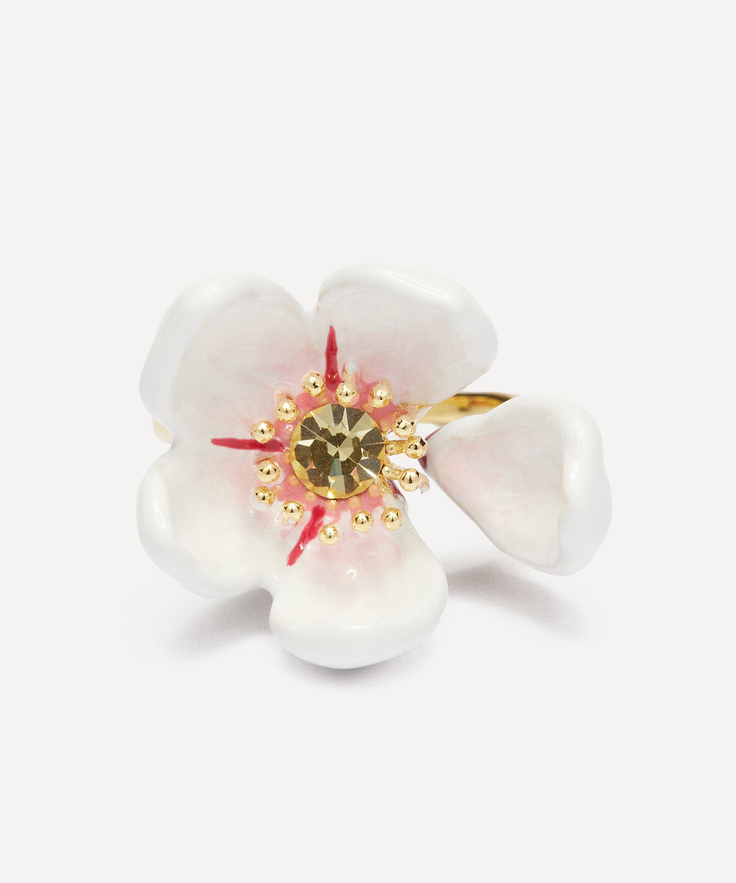 Les N&eacute;r&eacute;ides - Gold-Plated Adjustable Ring HANAMI image number 3