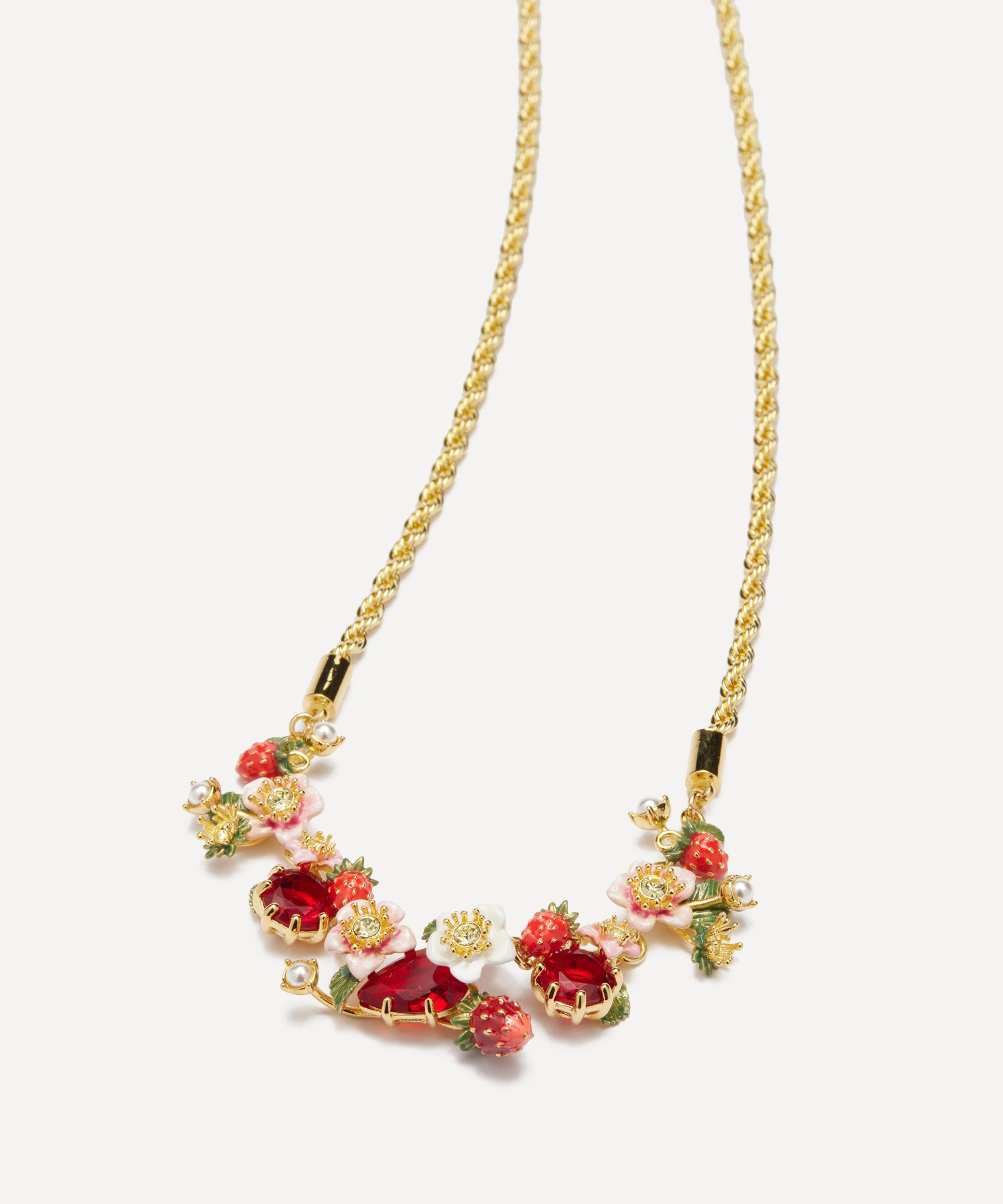 Les N&eacute;r&eacute;ides - Gold-Tone Spring Burst Statement Necklace image number 1