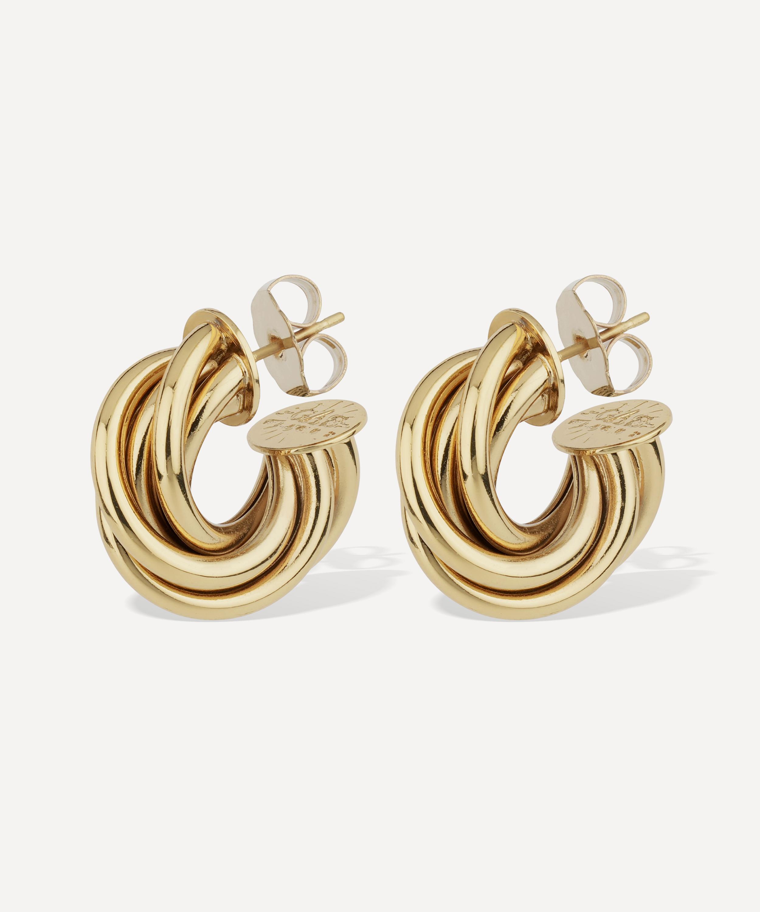Gas Bijoux - Gold-Plated Atik Mini Hoop Earrings image number 2