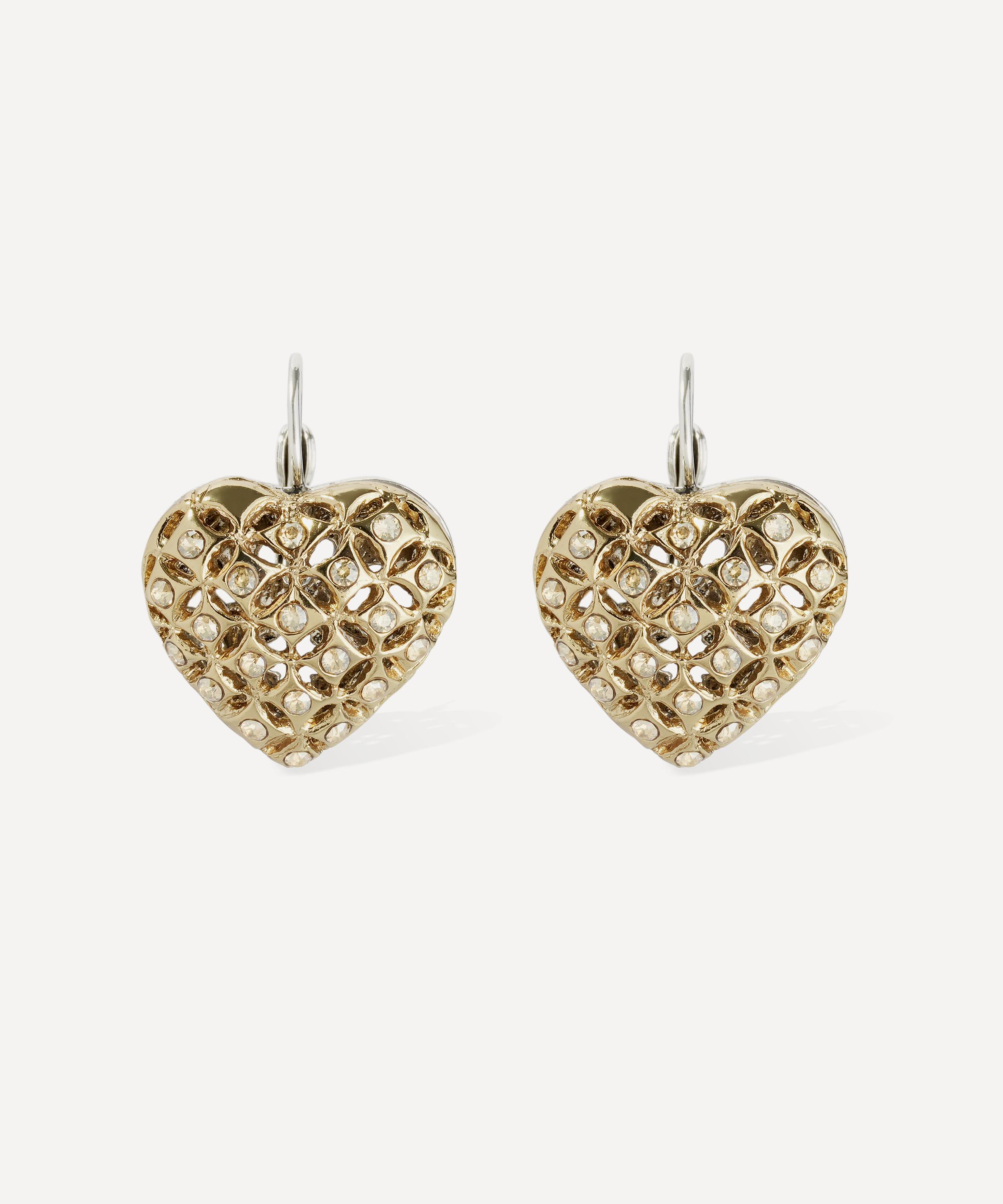 Gas Bijoux - Two-Tone Coracao Drop Earrings image number 0