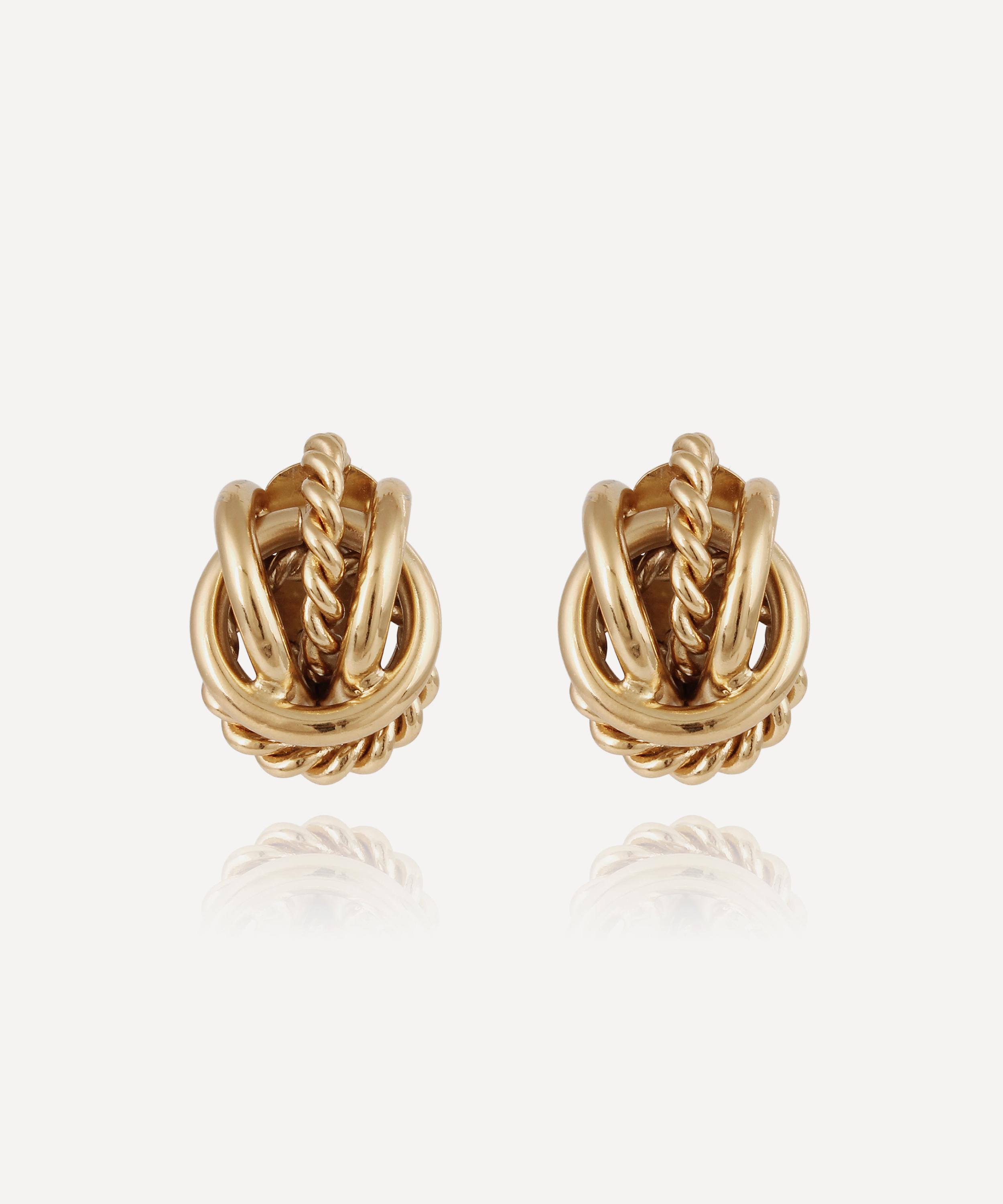 Gas Bijoux - Gold-Plated Lilou Stud Earrings image number 0