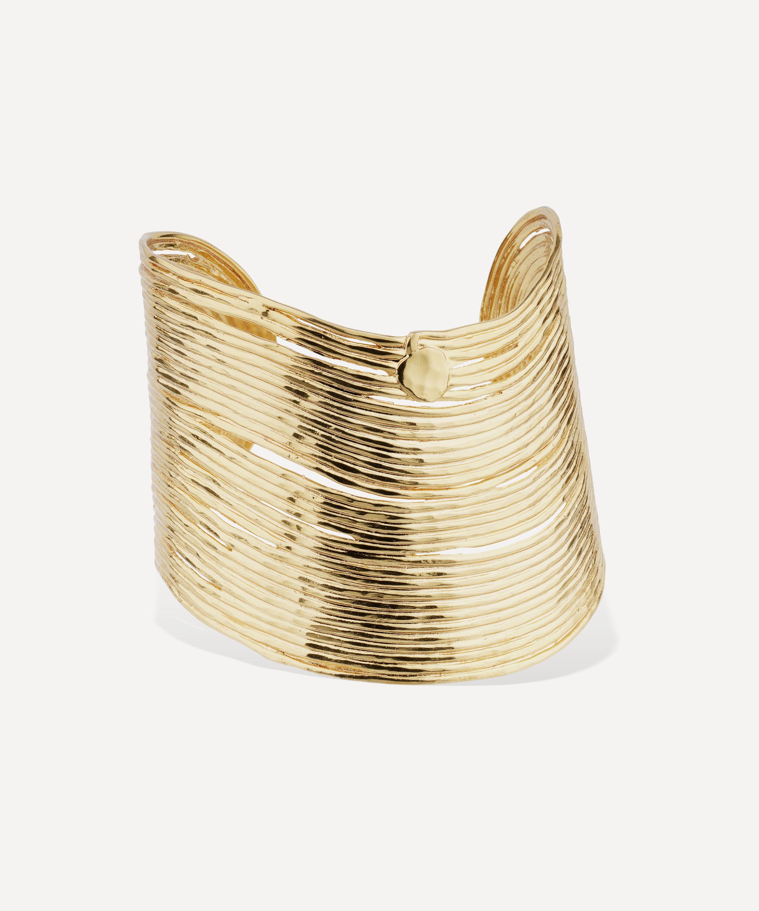 Gas Bijoux - Gold-Plated Wave Cuff Bracelet image number 0