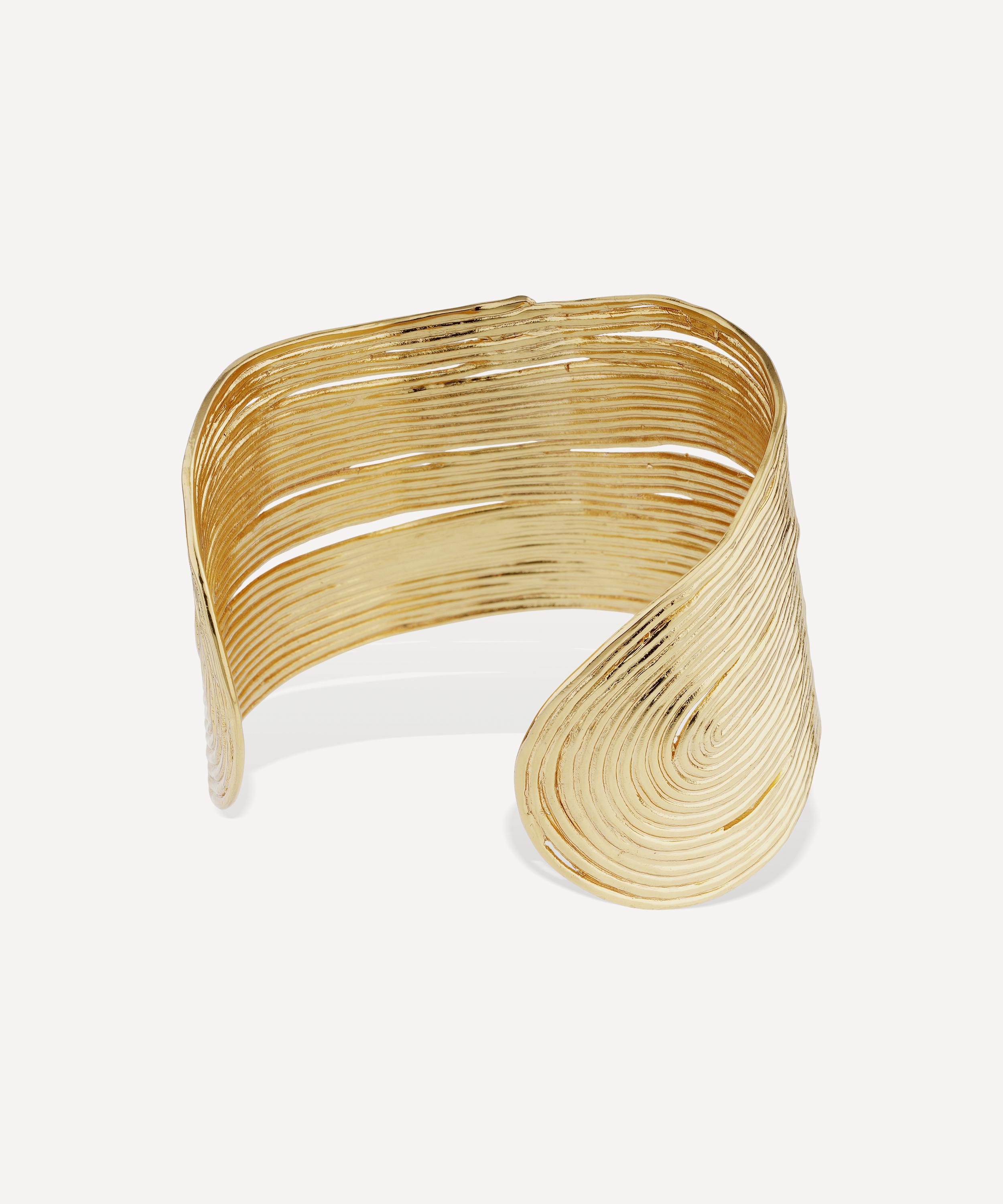 Gas Bijoux - Gold-Plated Wave Cuff Bracelet image number 2