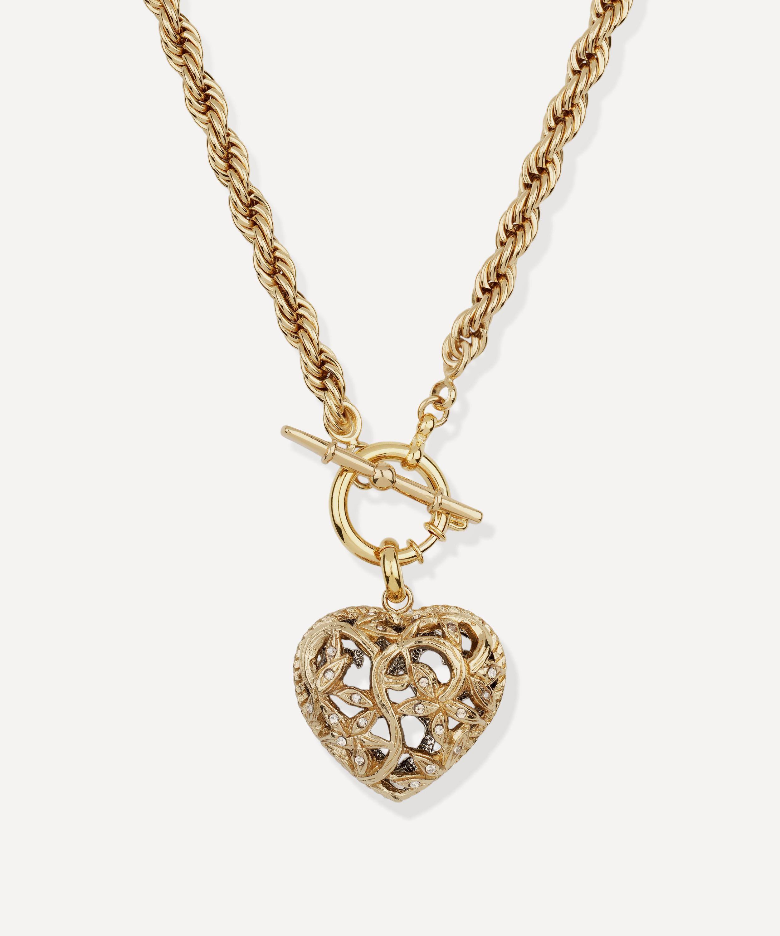 Gas Bijoux - Gold-Plated Coracao Liane Pendant Necklace image number 0