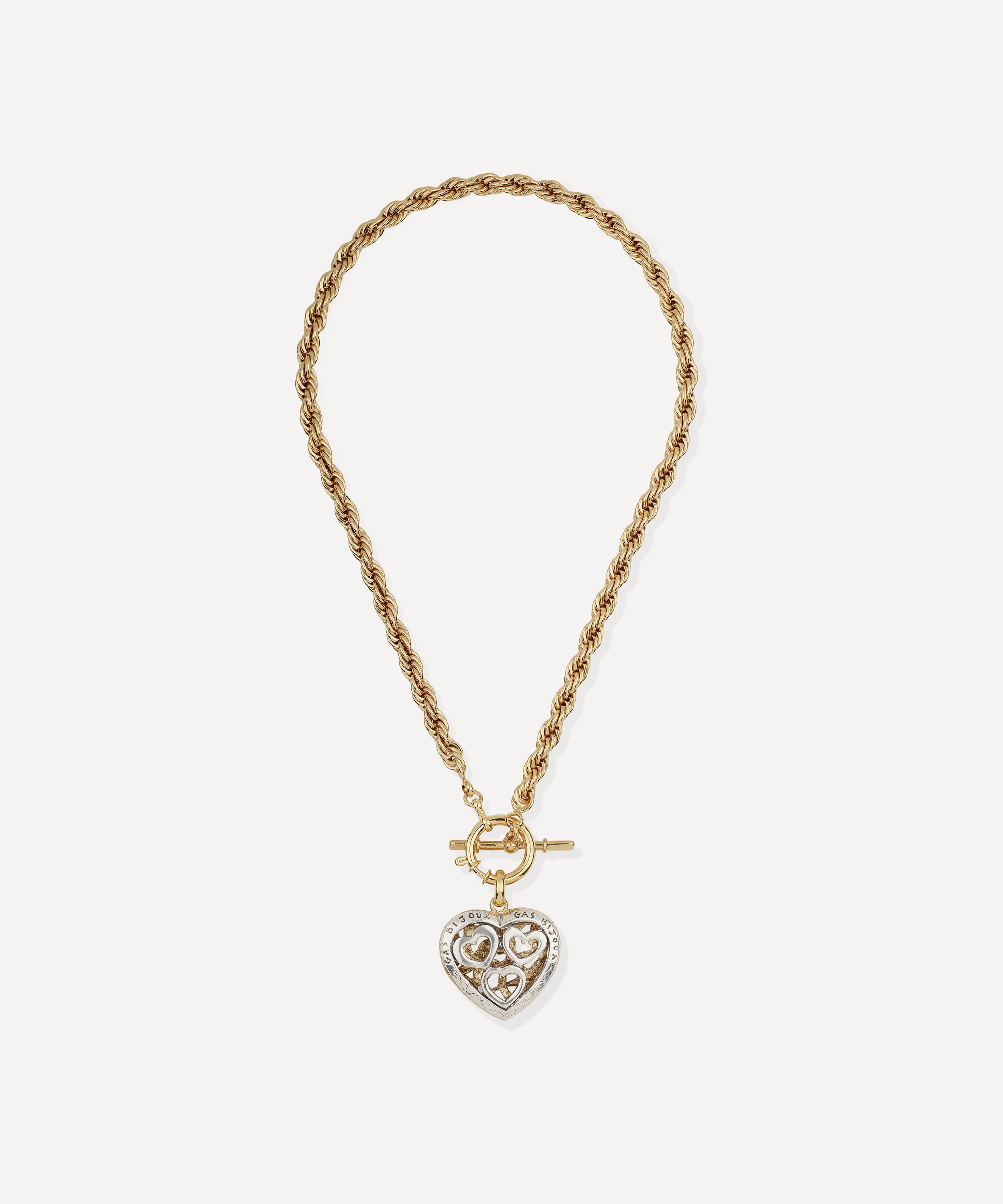 Gas Bijoux - Gold-Plated Coracao Liane Pendant Necklace image number 2