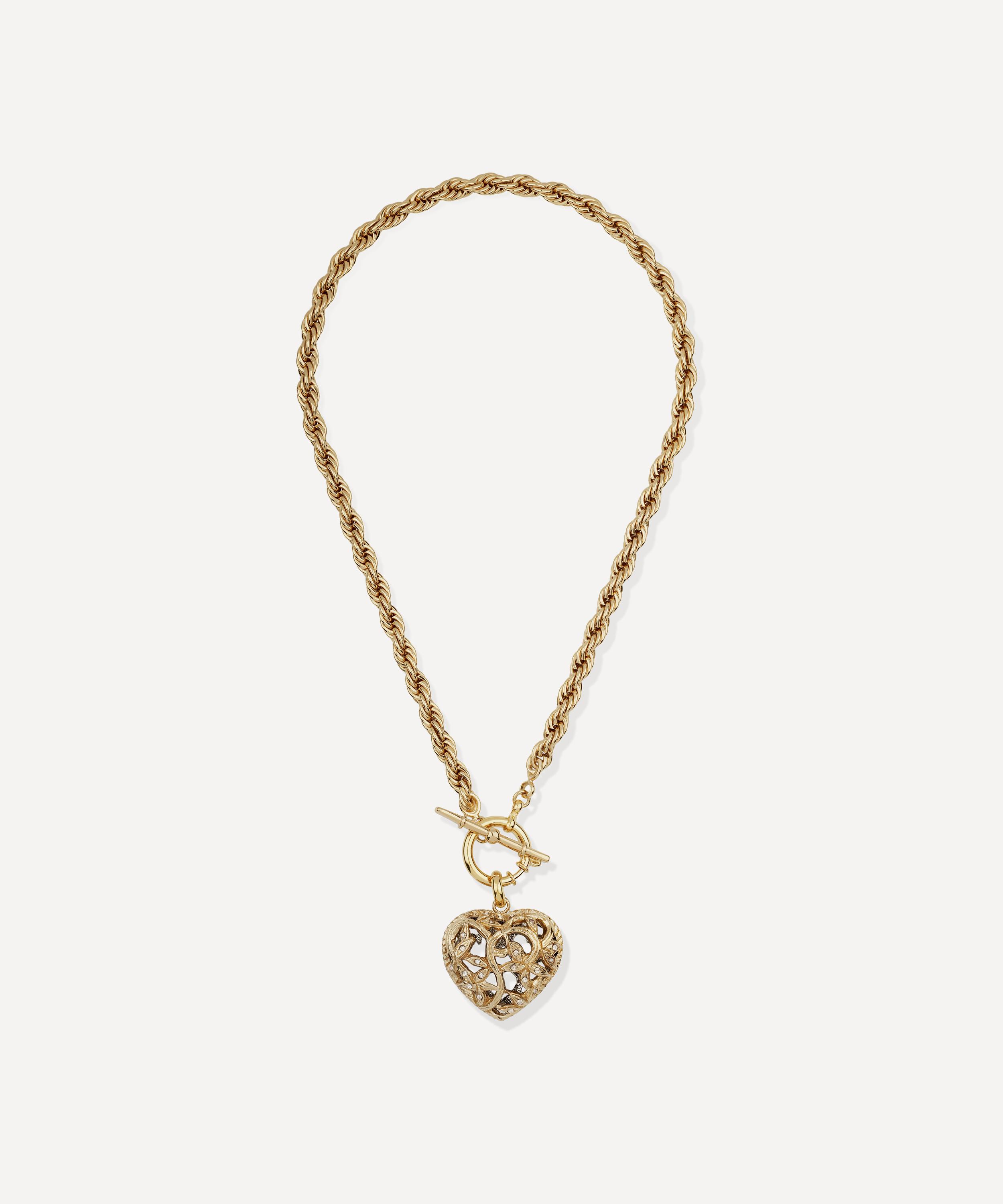 Gas Bijoux - Gold-Plated Coracao Liane Pendant Necklace image number 3