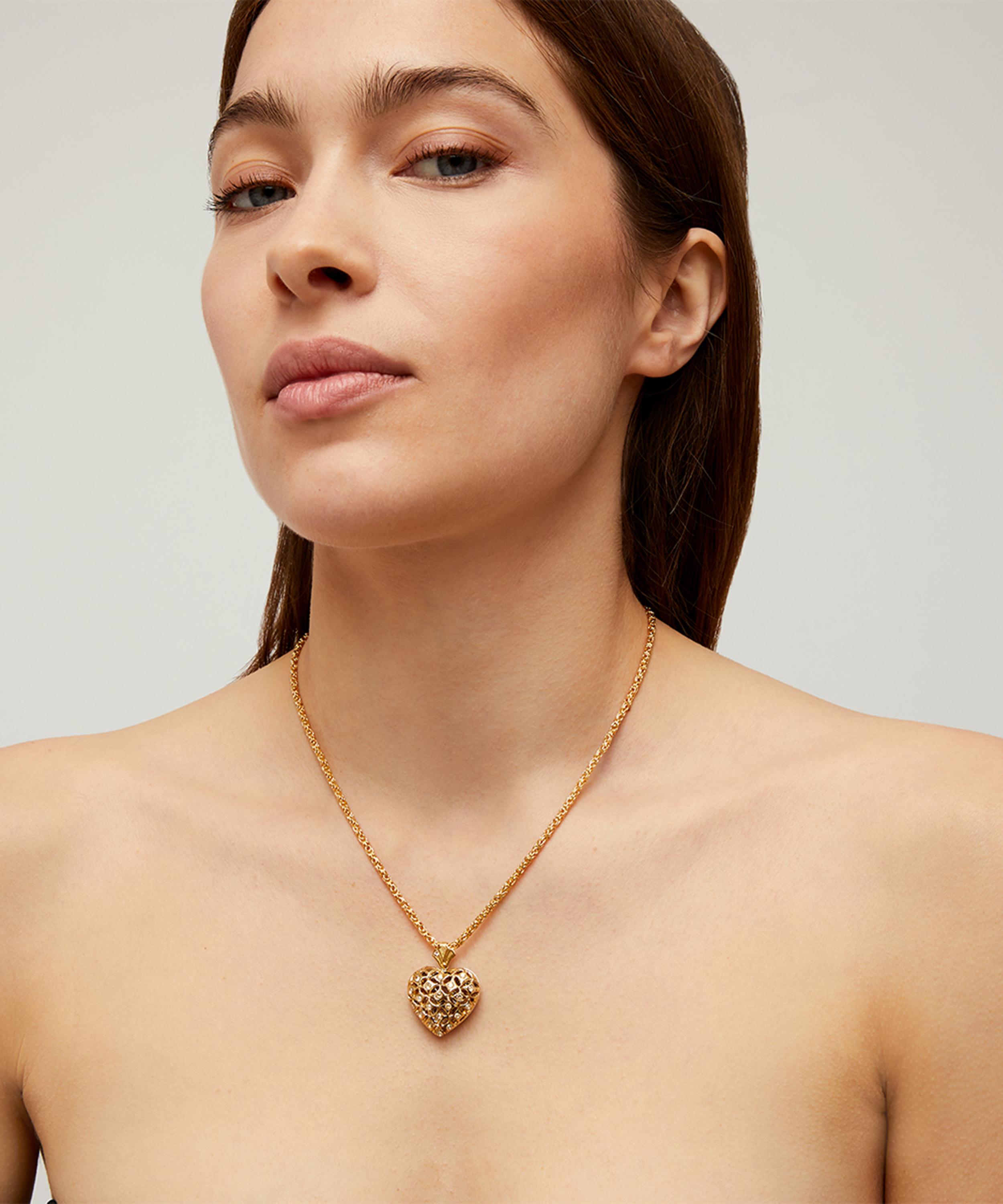 Gas Bijoux - Gold-Plated Coracao Small Pendant Necklace image number 1