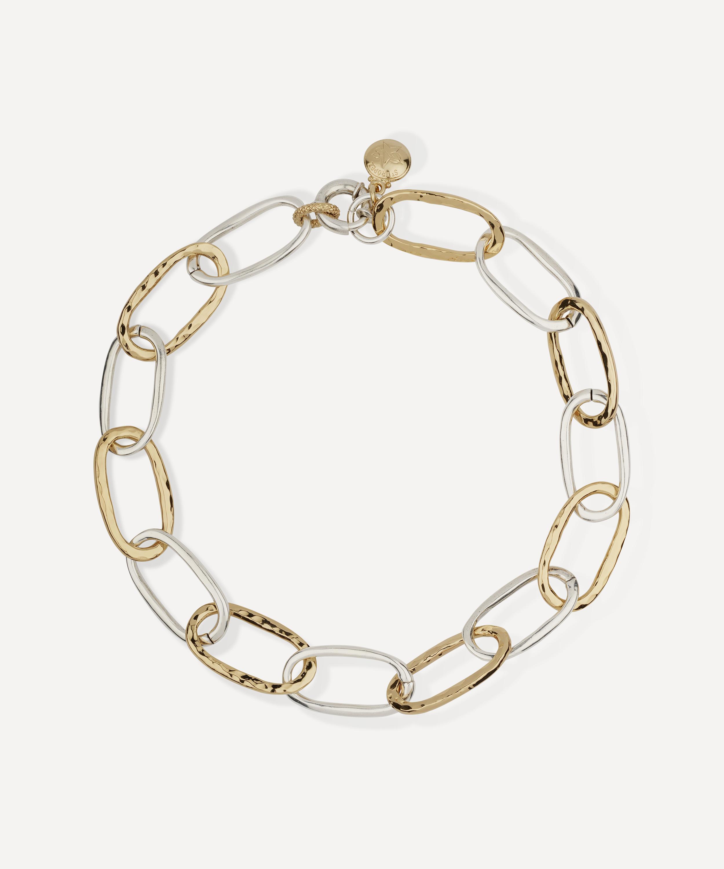 Gas Bijoux - Two-Tone Large Oval Link Chain Necklace image number 0