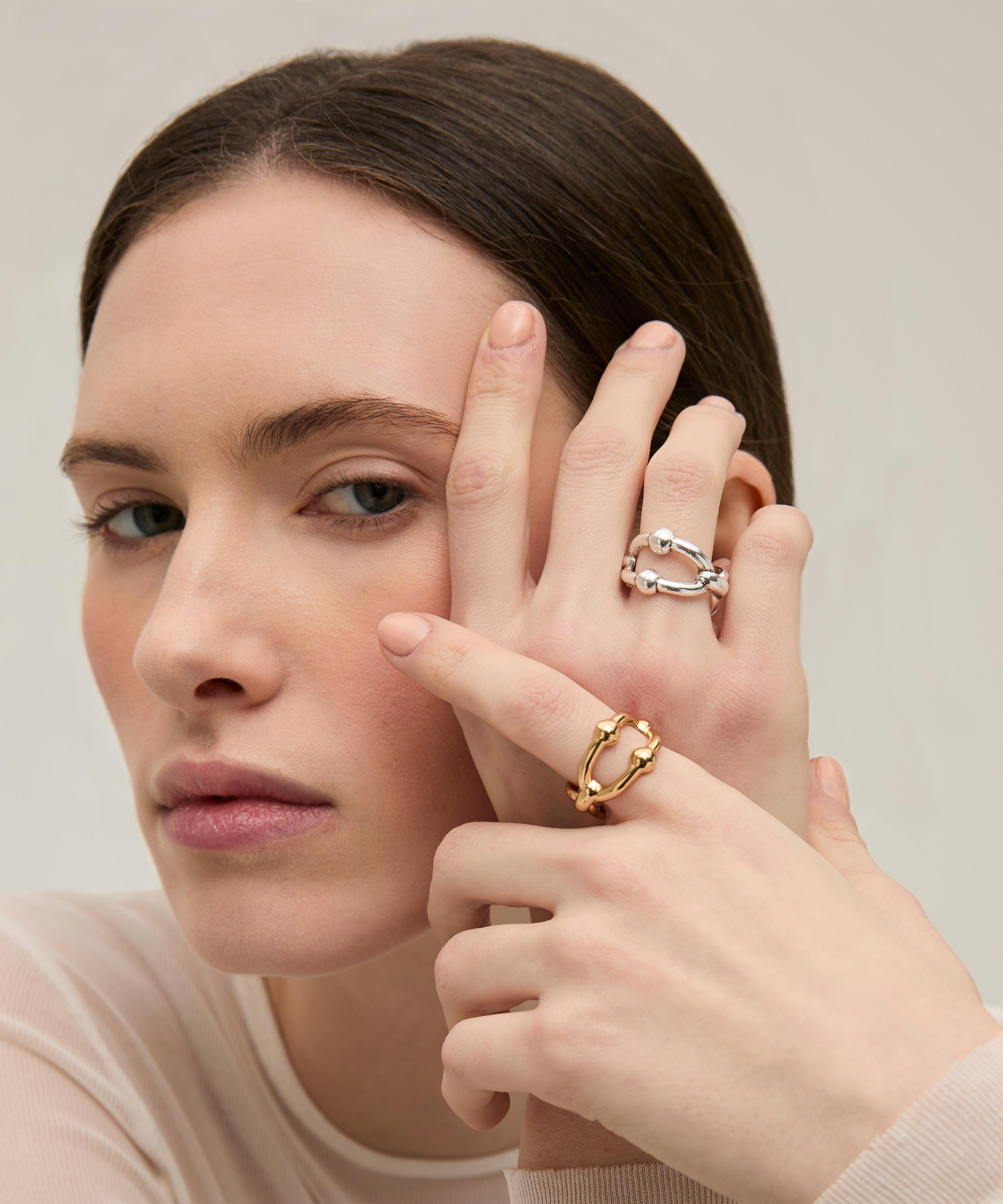 Gas Bijoux - Gold-Plated Rivage Ring image number 1
