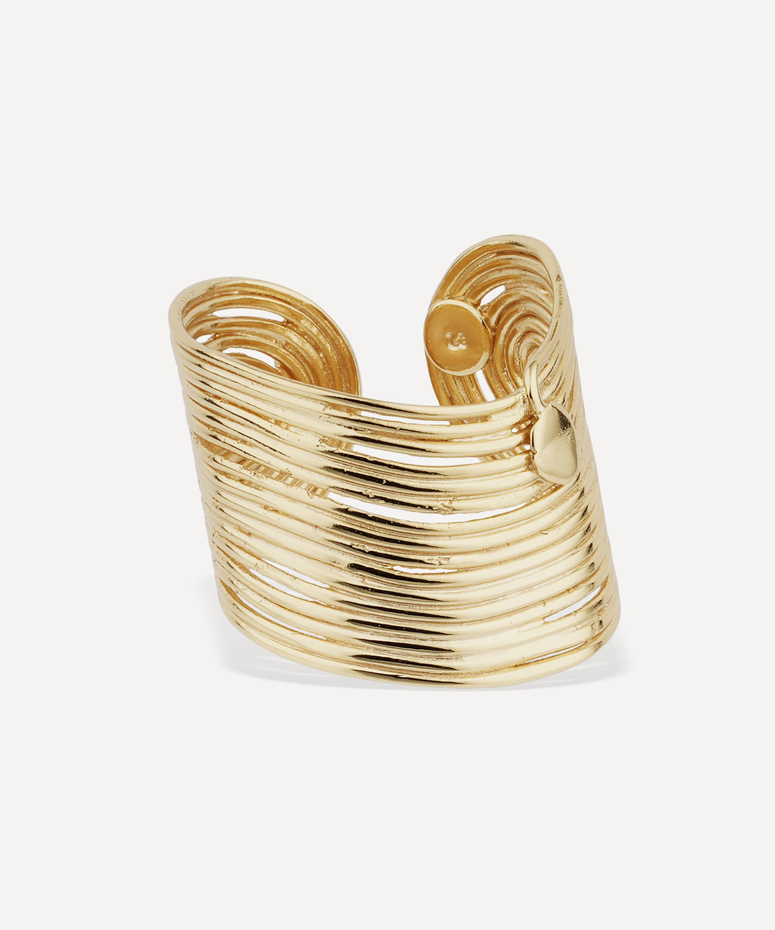 Gas Bijoux - Gold-Plated Wave Ring image number 0
