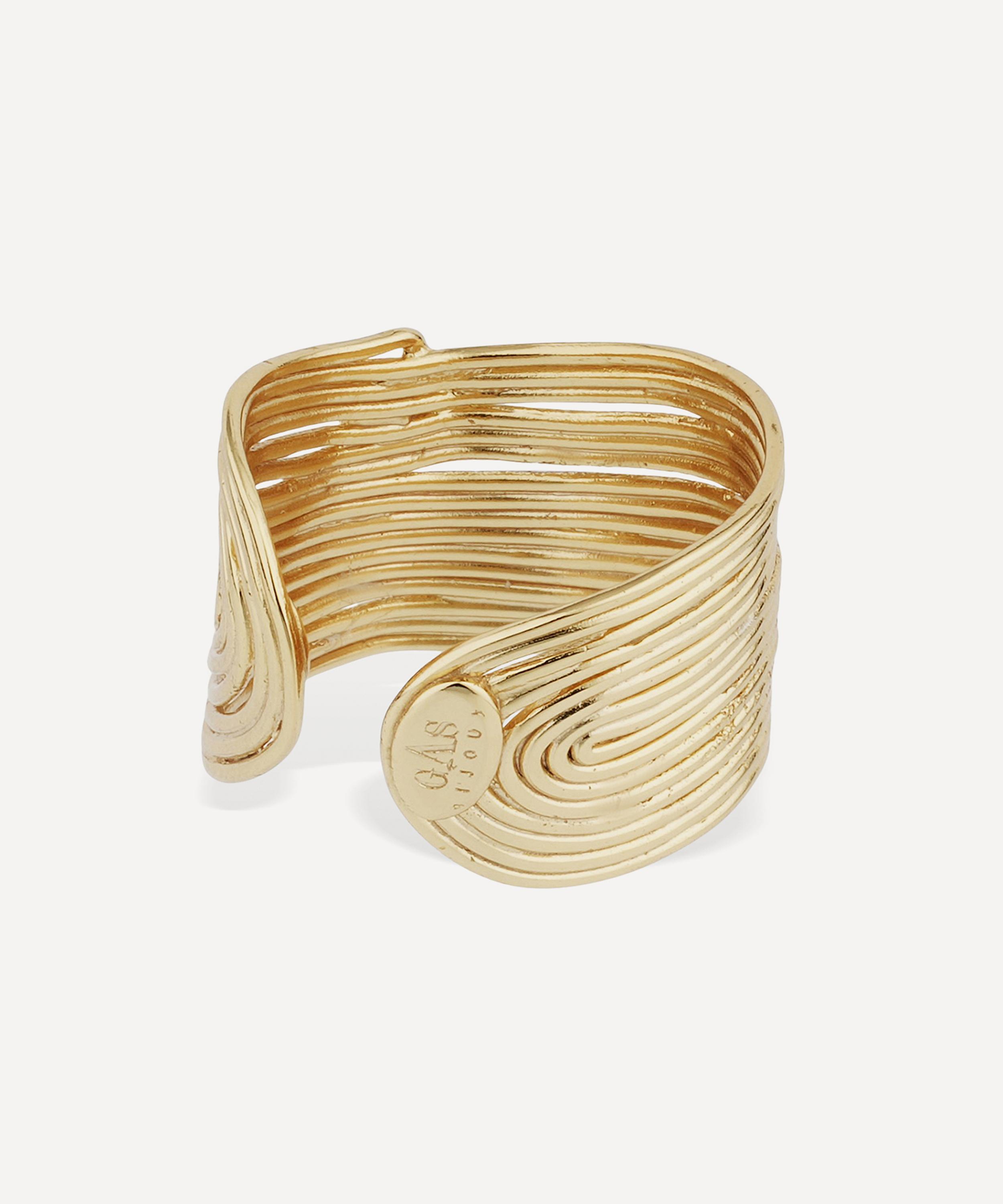 Gas Bijoux - Gold-Plated Wave Ring image number 2