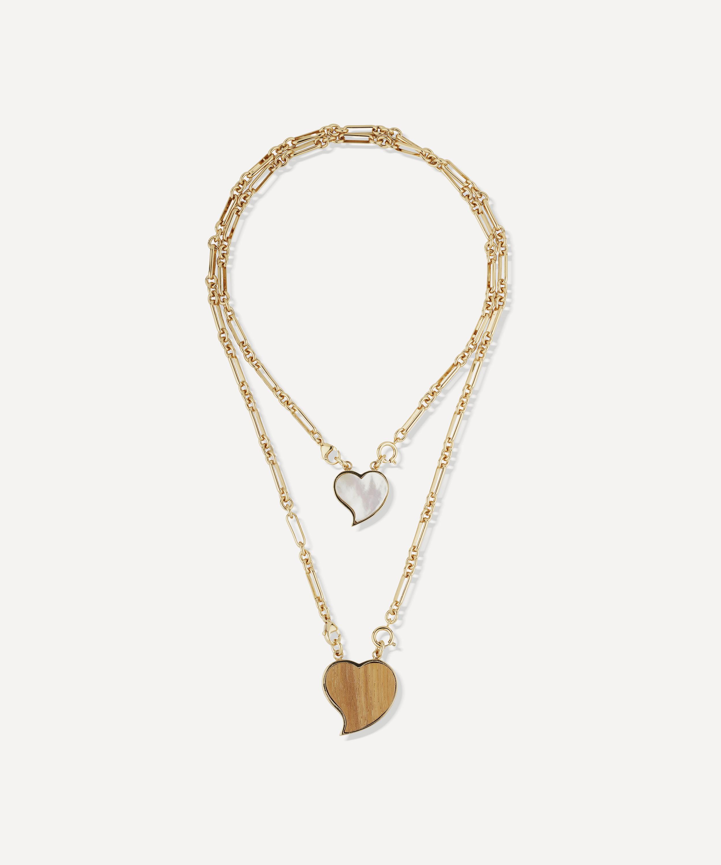 Gas Bijoux - Gold-Plated Mirage Mother of Pearl Pendant Necklace image number 0