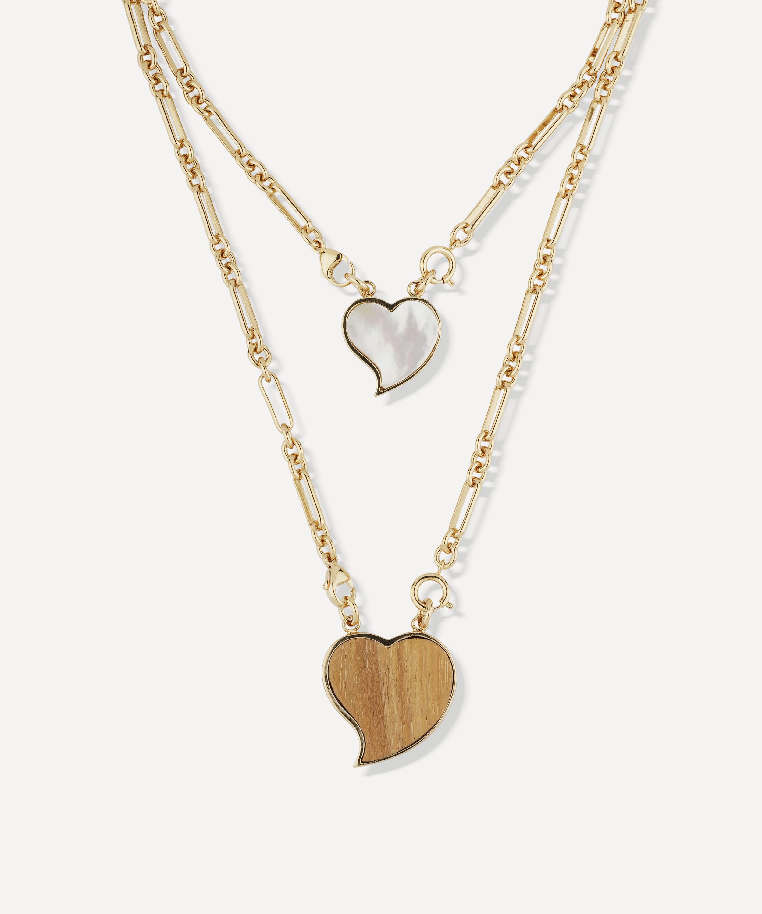 Gas Bijoux - Gold-Plated Mirage Mother of Pearl Pendant Necklace image number 2