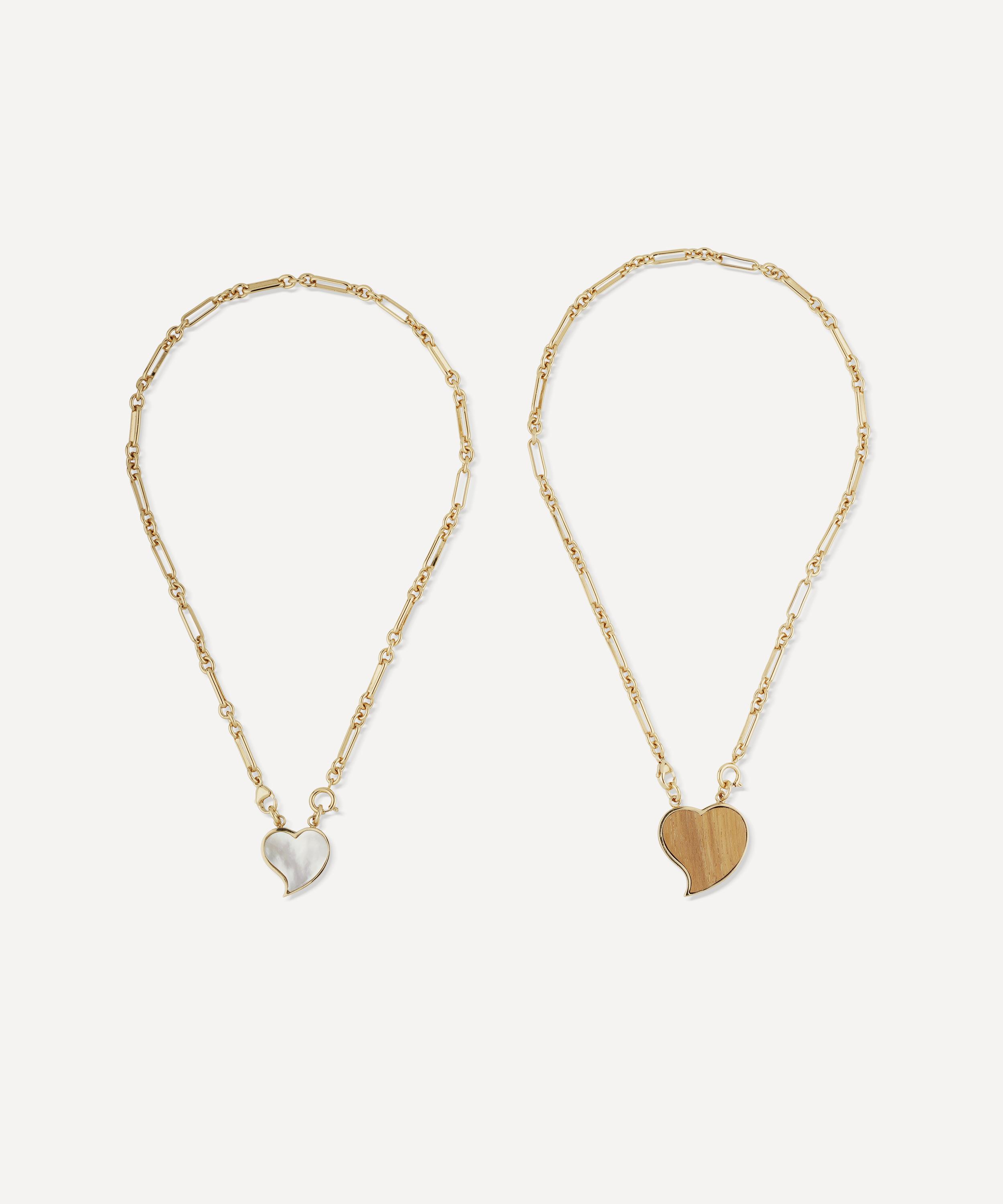 Gas Bijoux - Gold-Plated Mirage Mother of Pearl Pendant Necklace image number 3