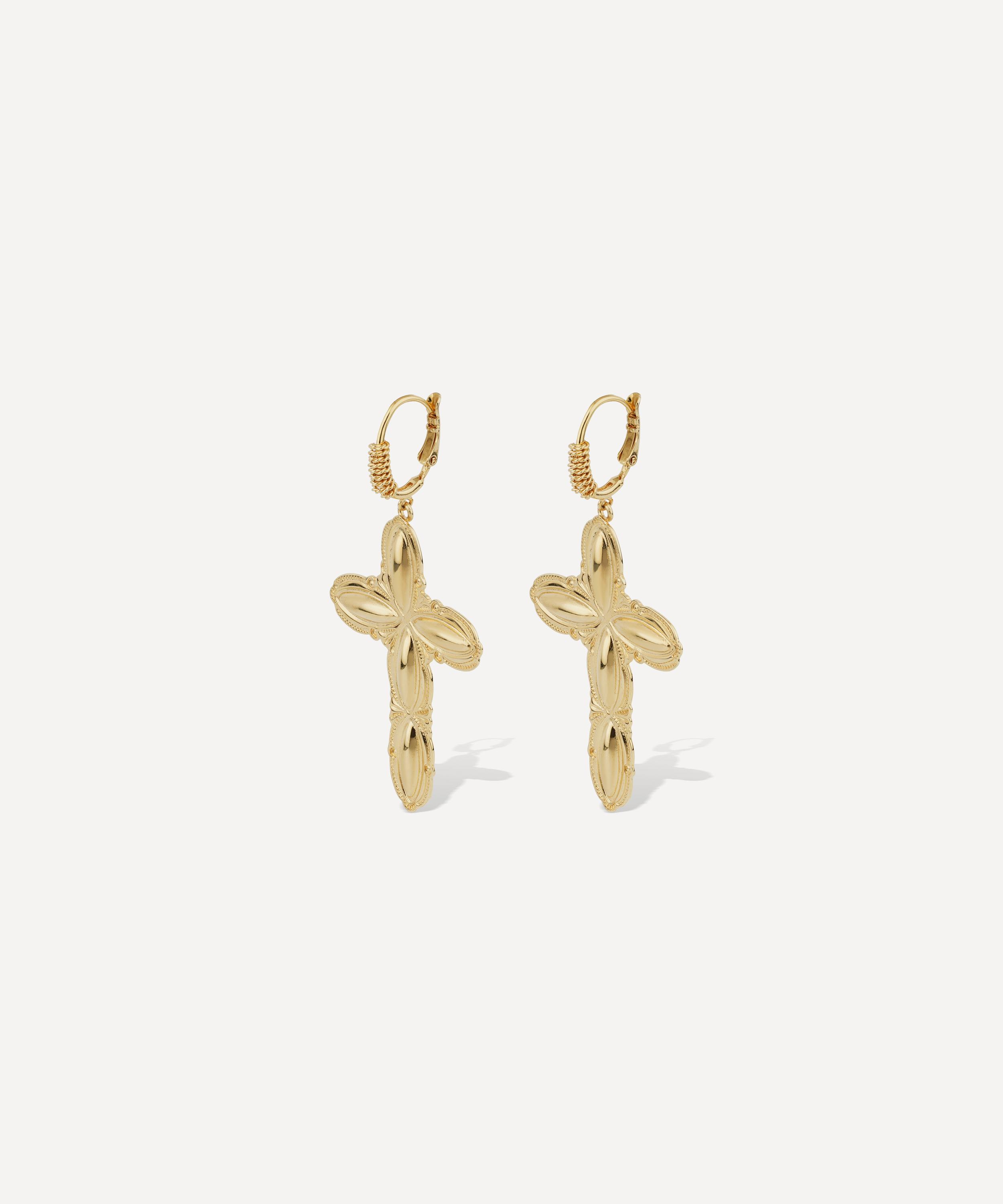 Gas Bijoux - Gold-Plated Tao Pax Drop Earrings image number 0