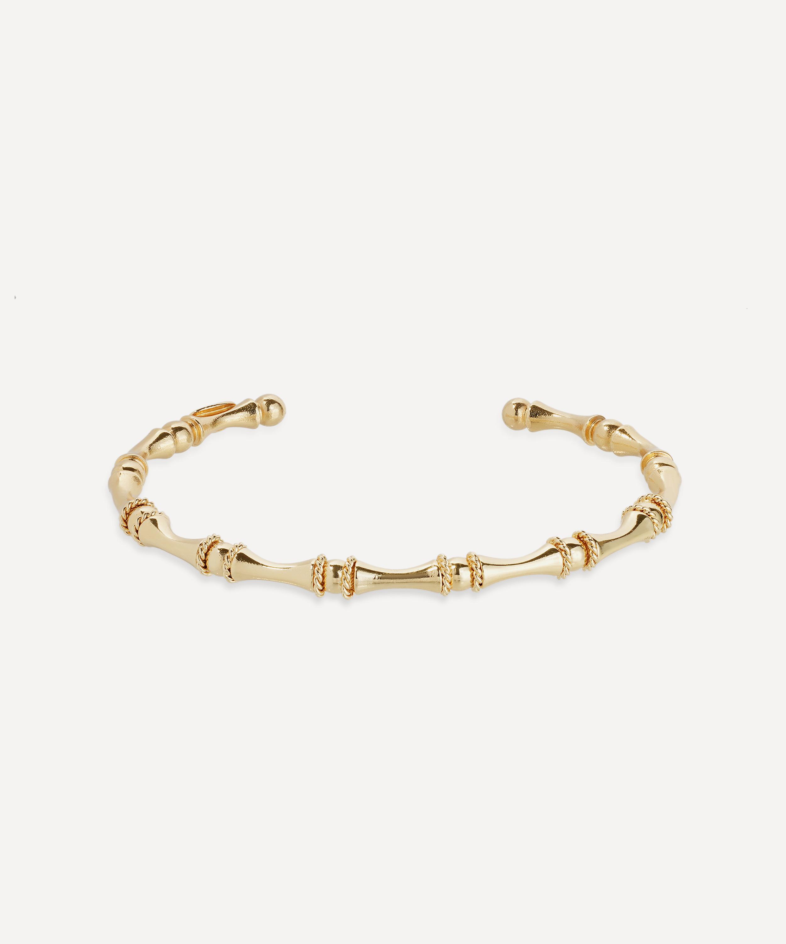 Gas Bijoux - Gold-Plated Mini Bambou Bangle Bracelet image number 0