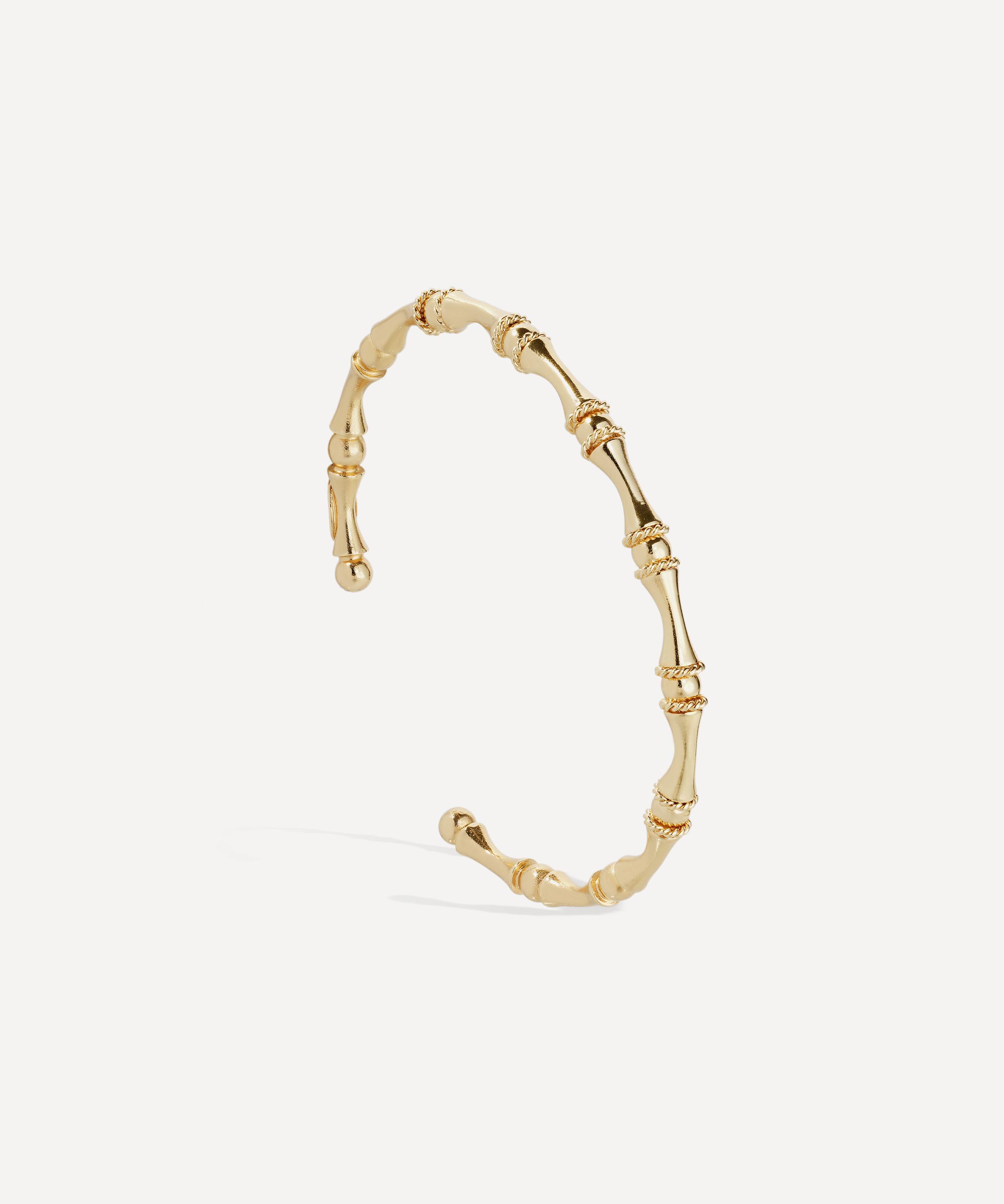 Gas Bijoux - Gold-Plated Mini Bambou Bangle Bracelet image number 1