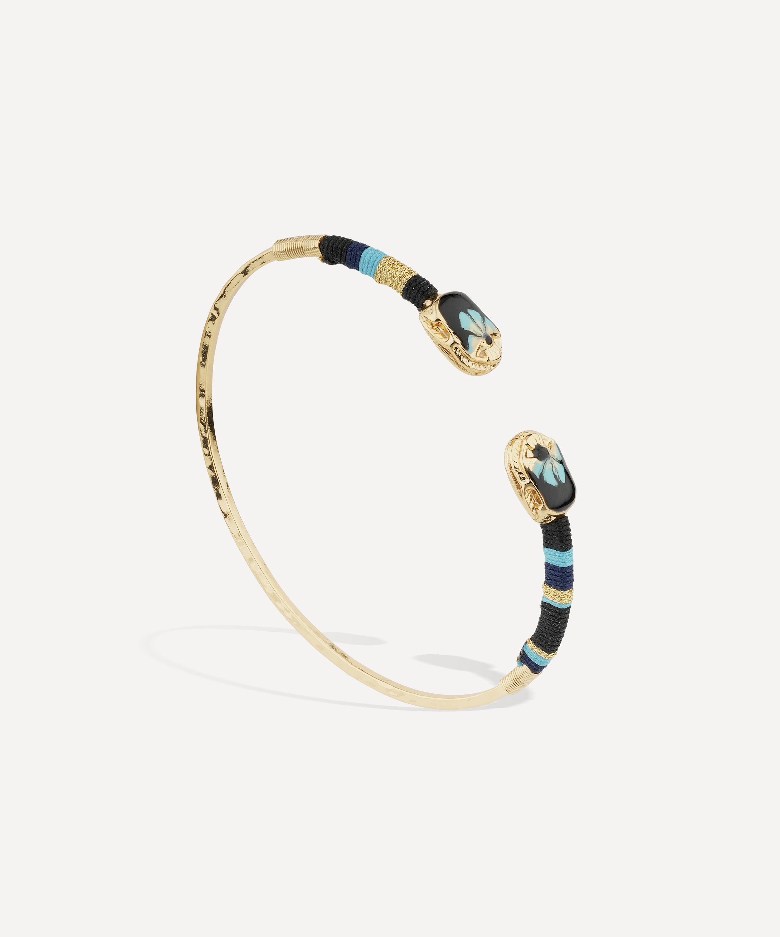 Gas Bijoux - Gold-Plated Duality Small Scarab Bangle Bracelet image number 1
