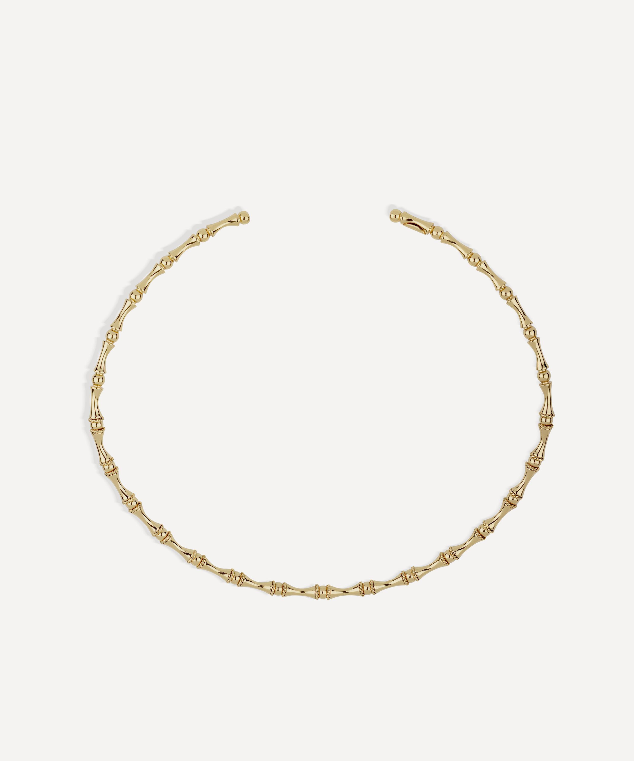Gas Bijoux - Gold-Plated Bambou Torque Necklace image number 0