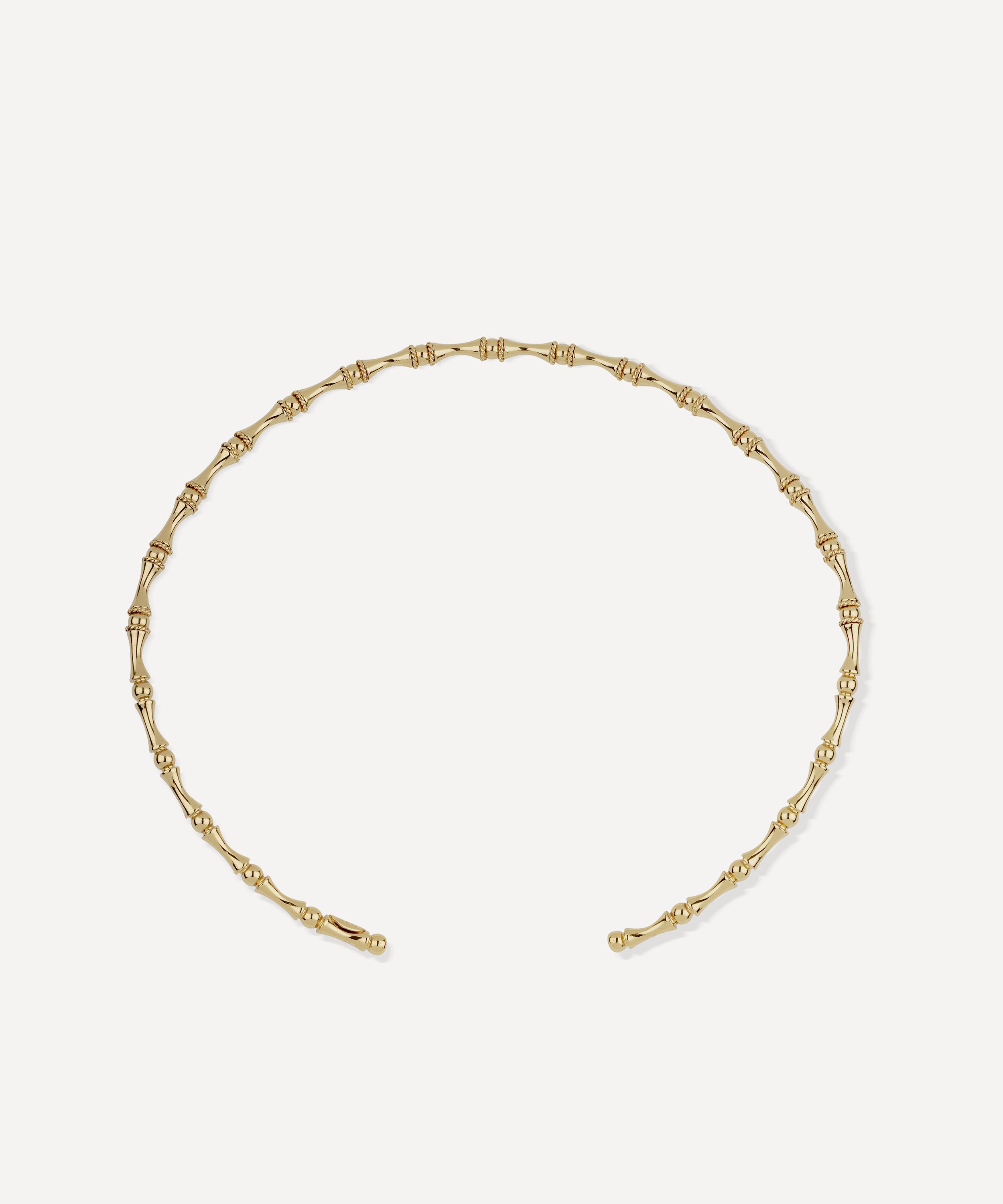 Gas Bijoux - Gold-Plated Bambou Torque Necklace image number 2