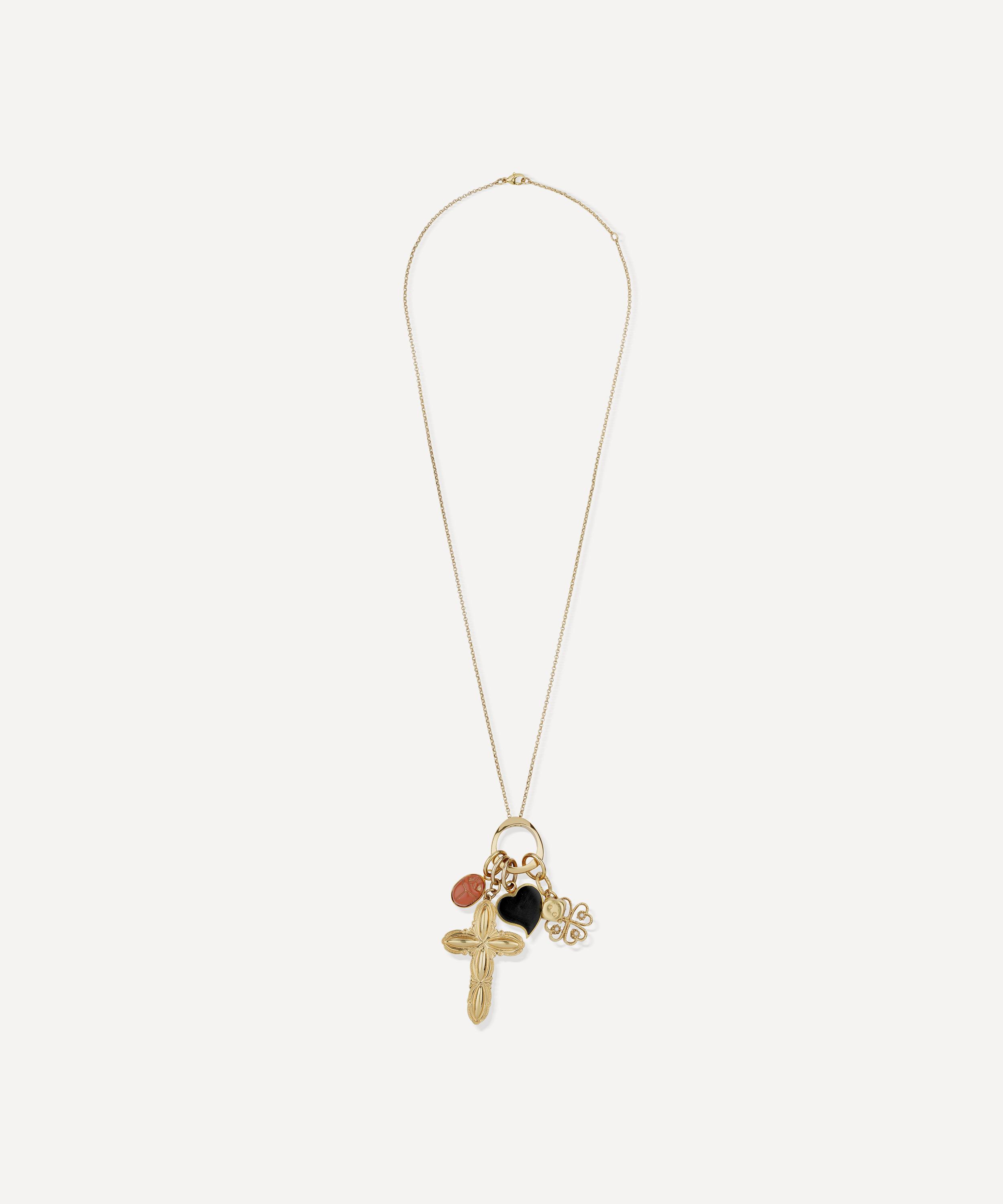 Gas Bijoux - Gold-Plated Suerte Charm Necklace image number 0