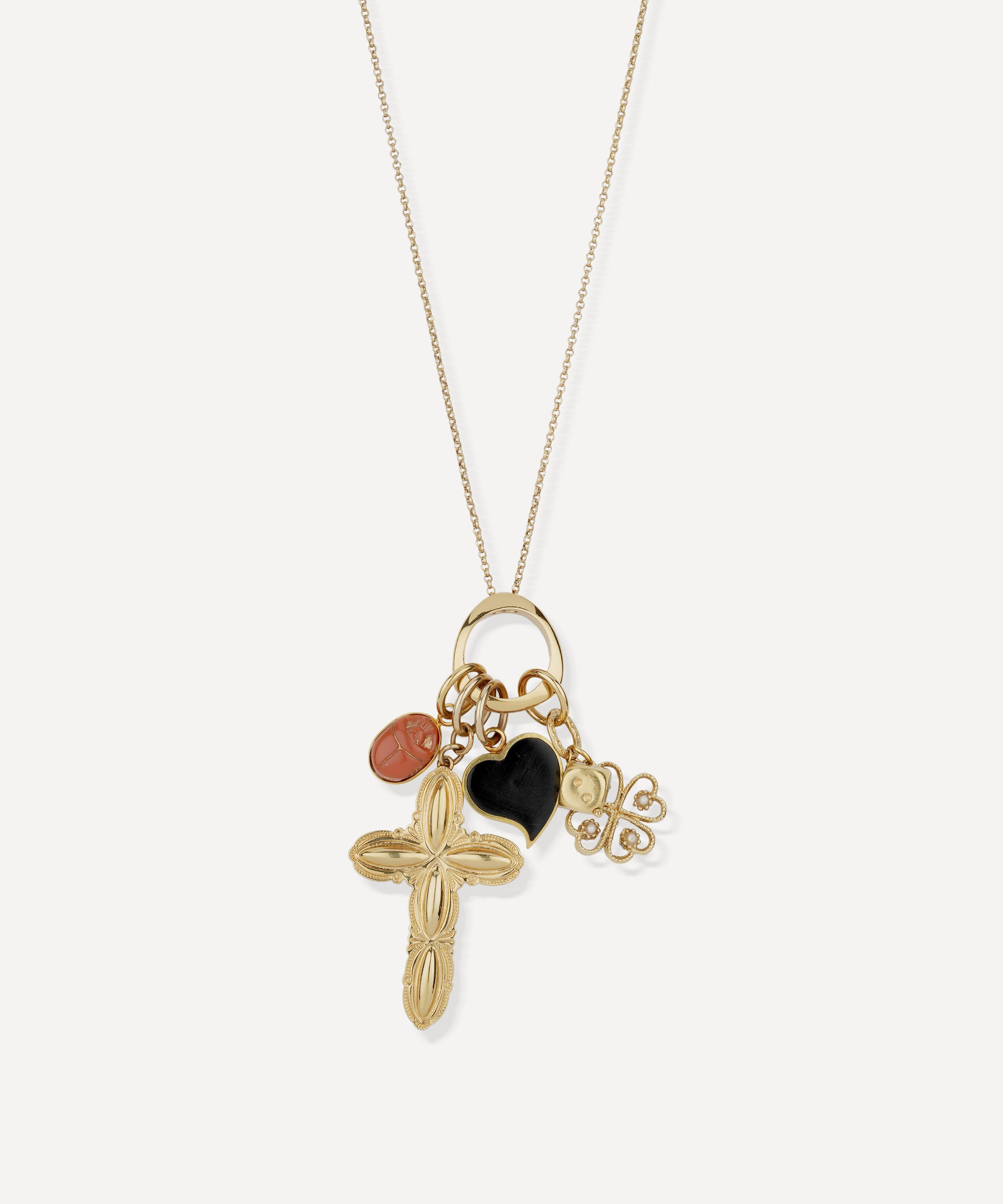 Gas Bijoux - Gold-Plated Suerte Charm Necklace image number 3