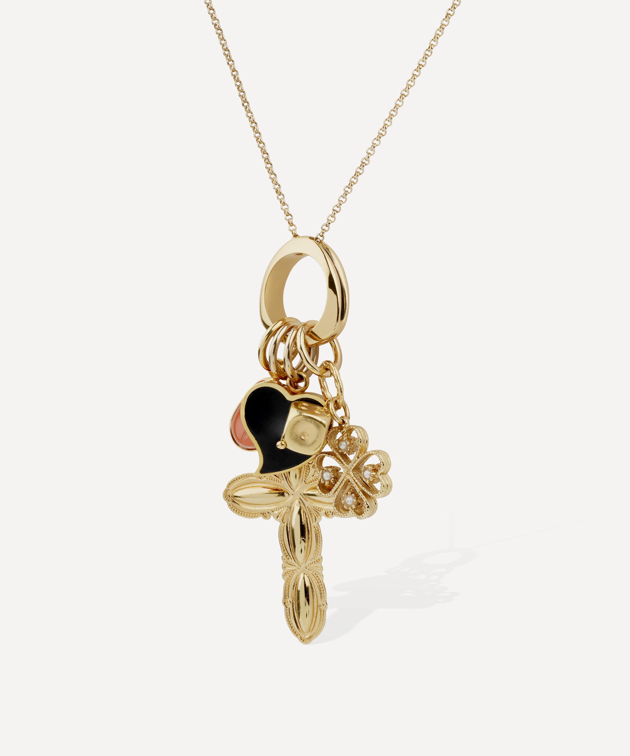 Gas Bijoux - Gold-Plated Suerte Charm Necklace image number 4