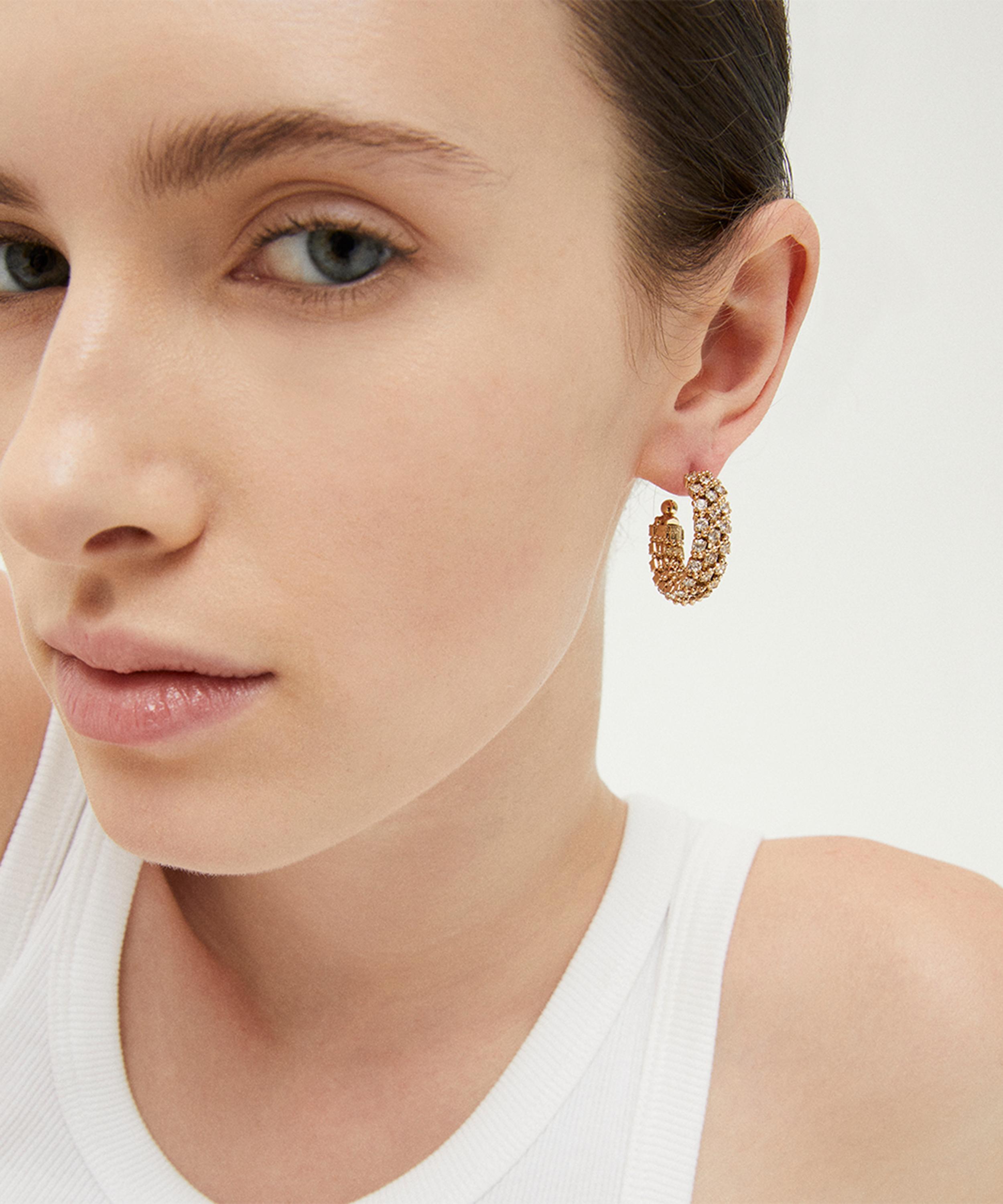 Gas Bijoux - Gold-Plated Mini Izilda Hoop Earrings image number 1