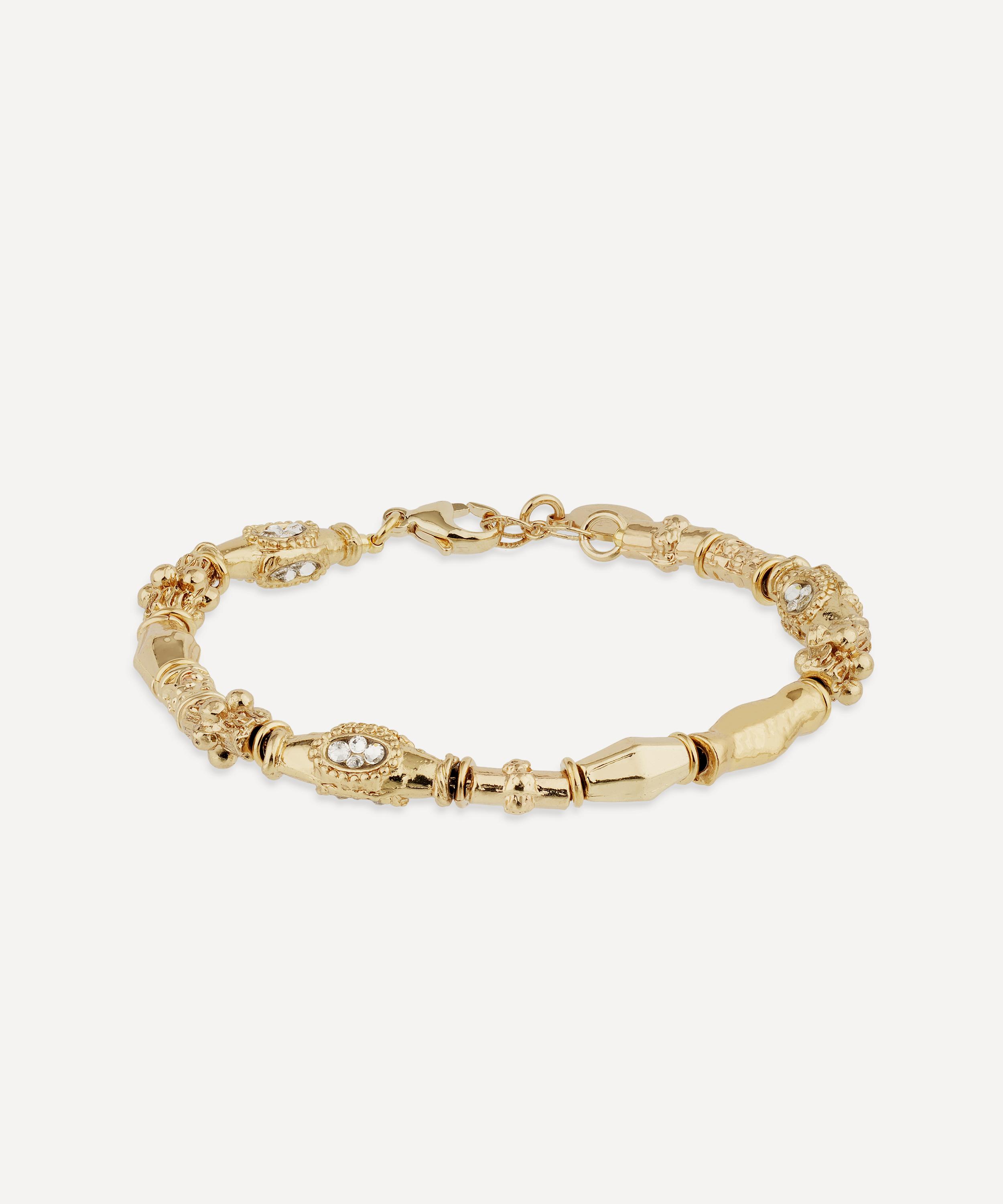 Gas Bijoux - Gold-Plated Kali Rhinestone Bead Bracelet image number 0