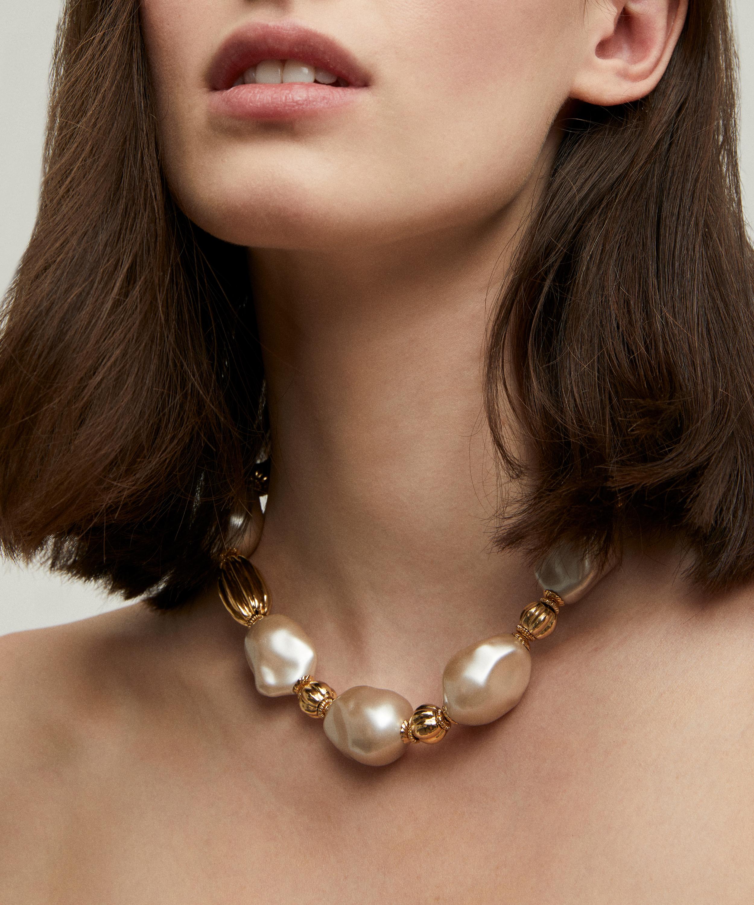 Gas Bijoux - Gold-Plated Miwa Bead Necklace image number 1