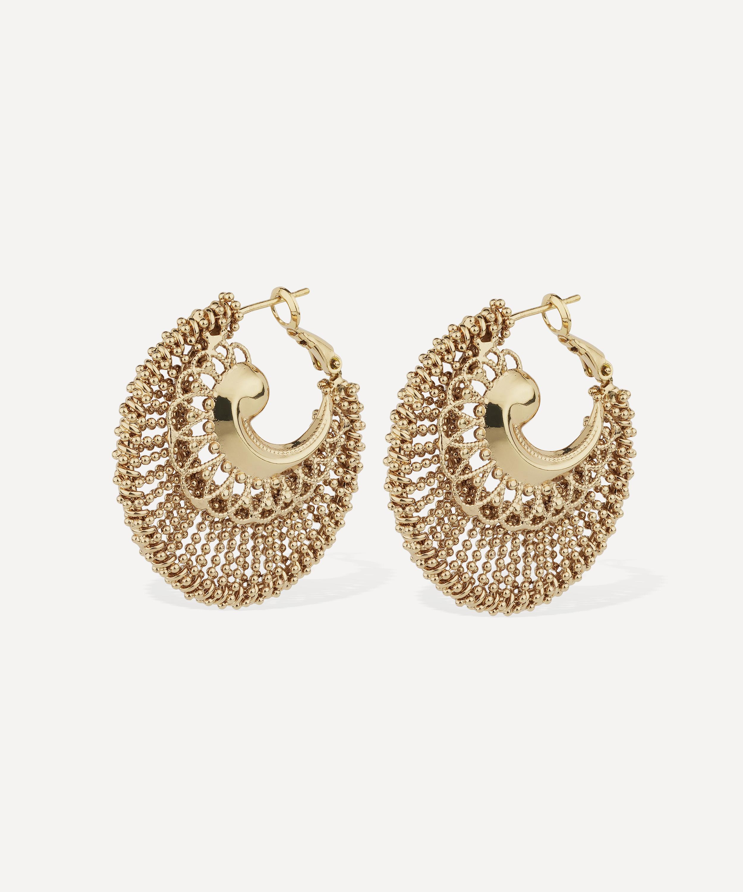 Gas Bijoux - Gold-Plated Large Izzia Hoop Earrings image number 0