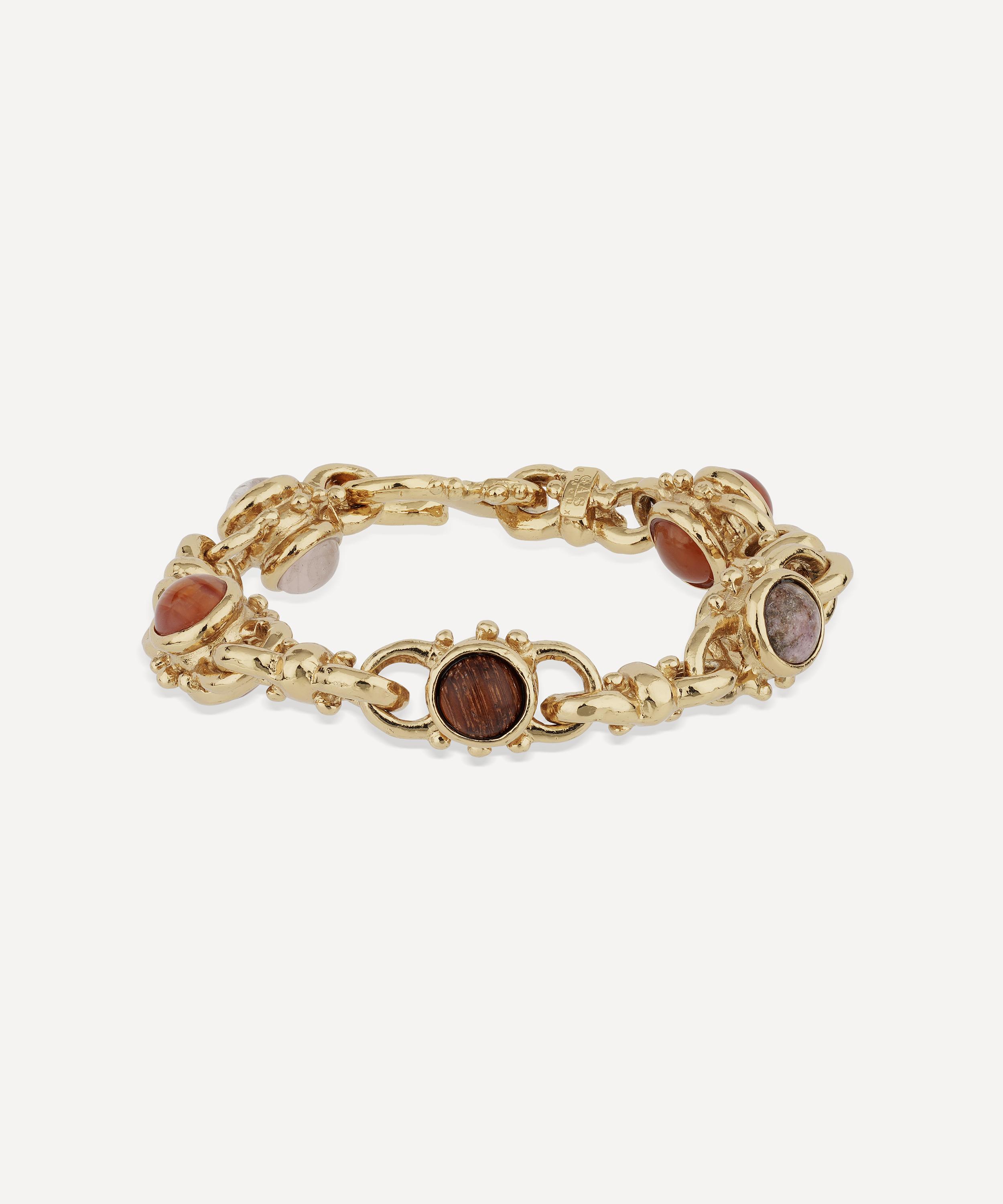 Gas Bijoux - Gold-Plated Amarante Multi Carnelian Chain Bracelet image number 0