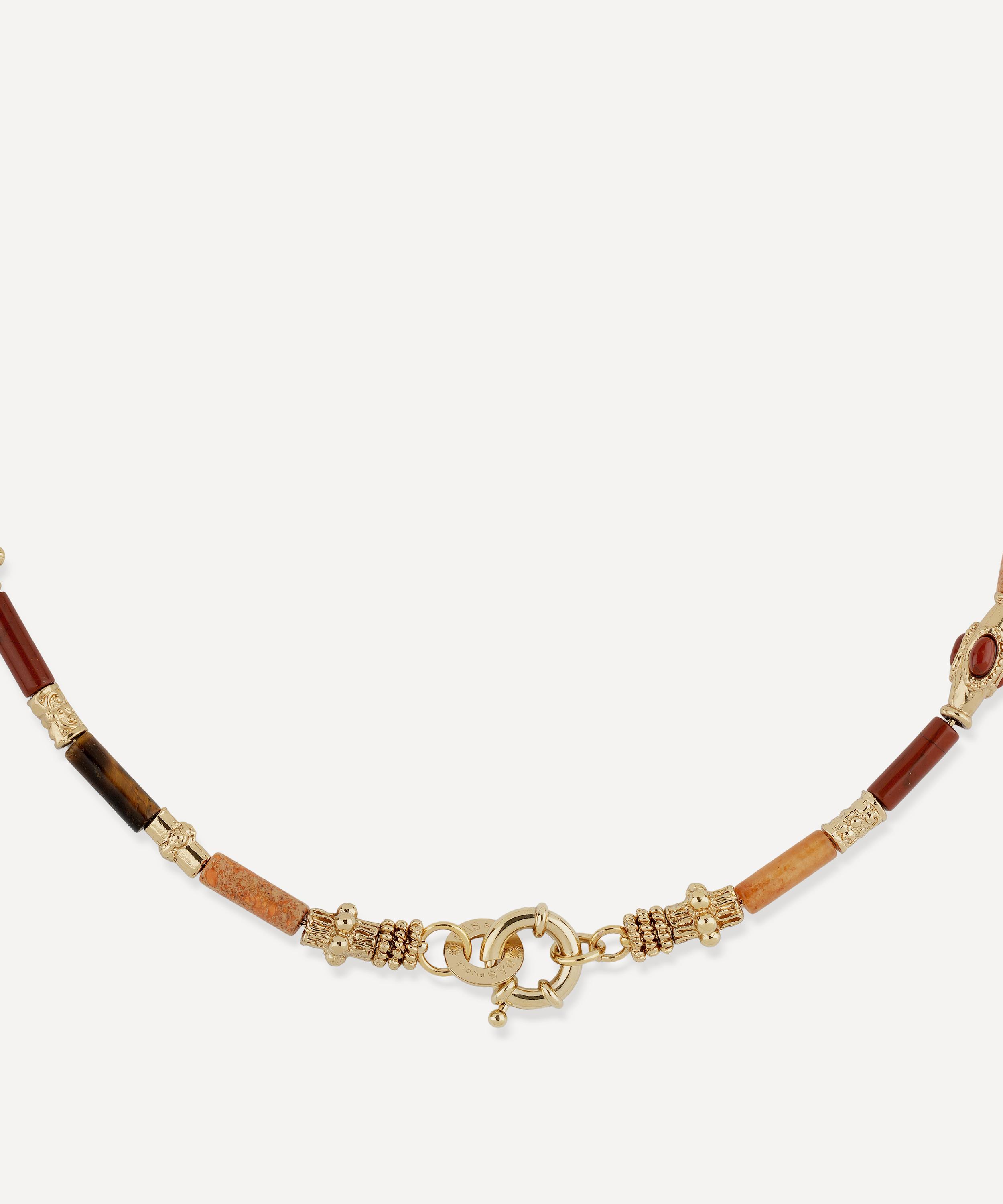 Gas Bijoux - Gold-Plated Kali Brown Bead Necklace image number 2