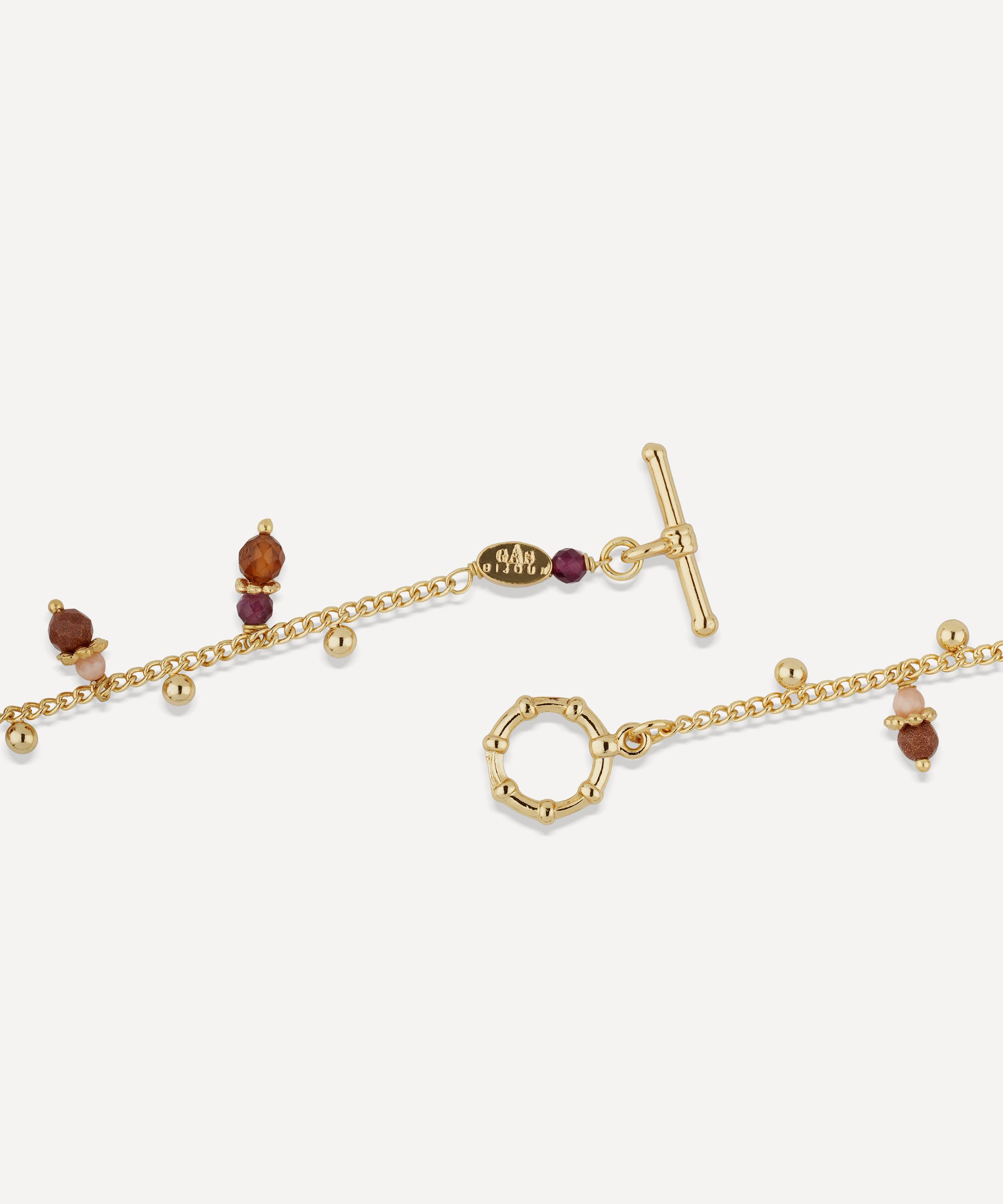 Gas Bijoux - Gold-Plated Tangerine Bead Necklace image number 1