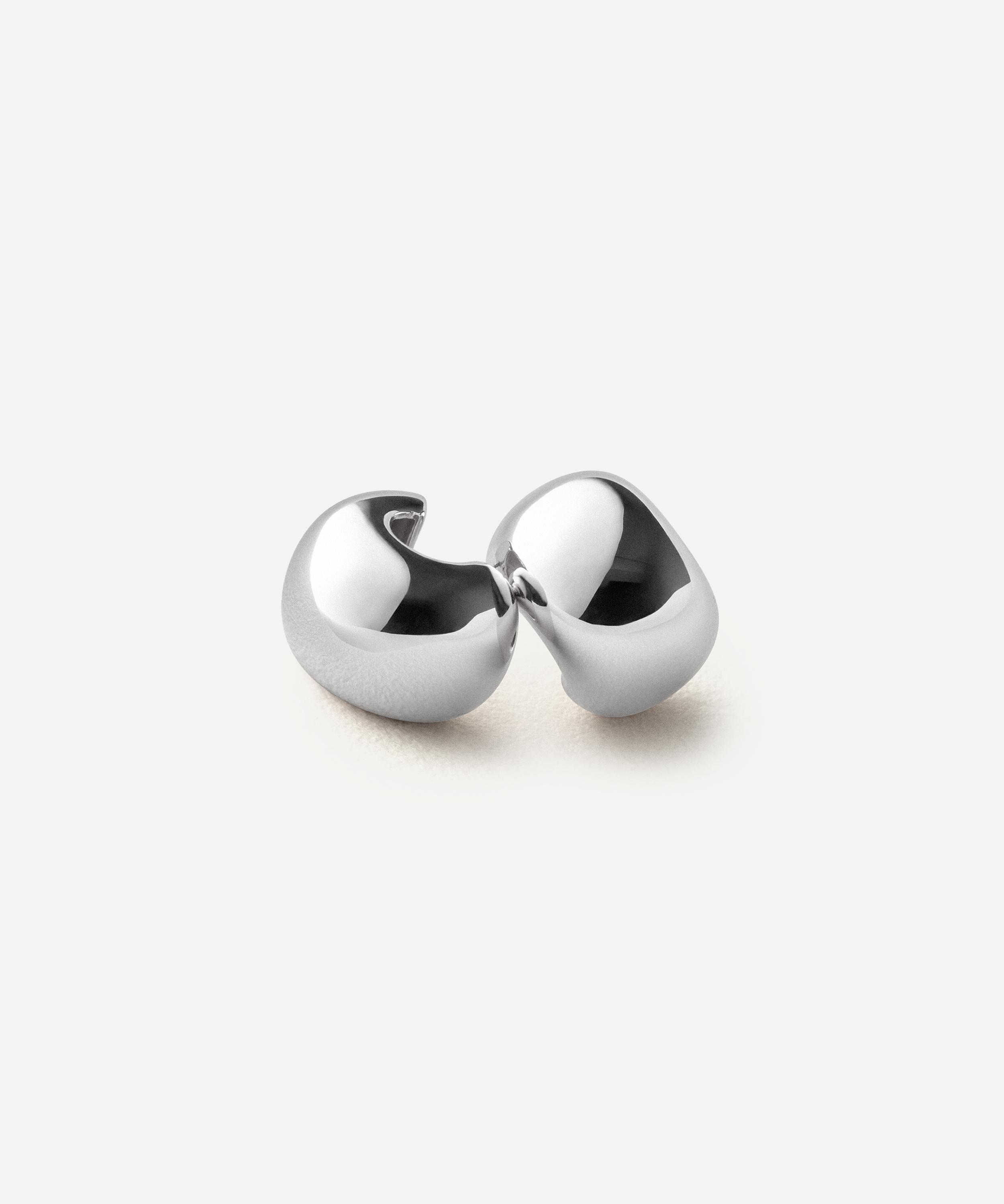 JENNY BIRD - Silver-Plated Small Gemma Hoop Earrings image number 1