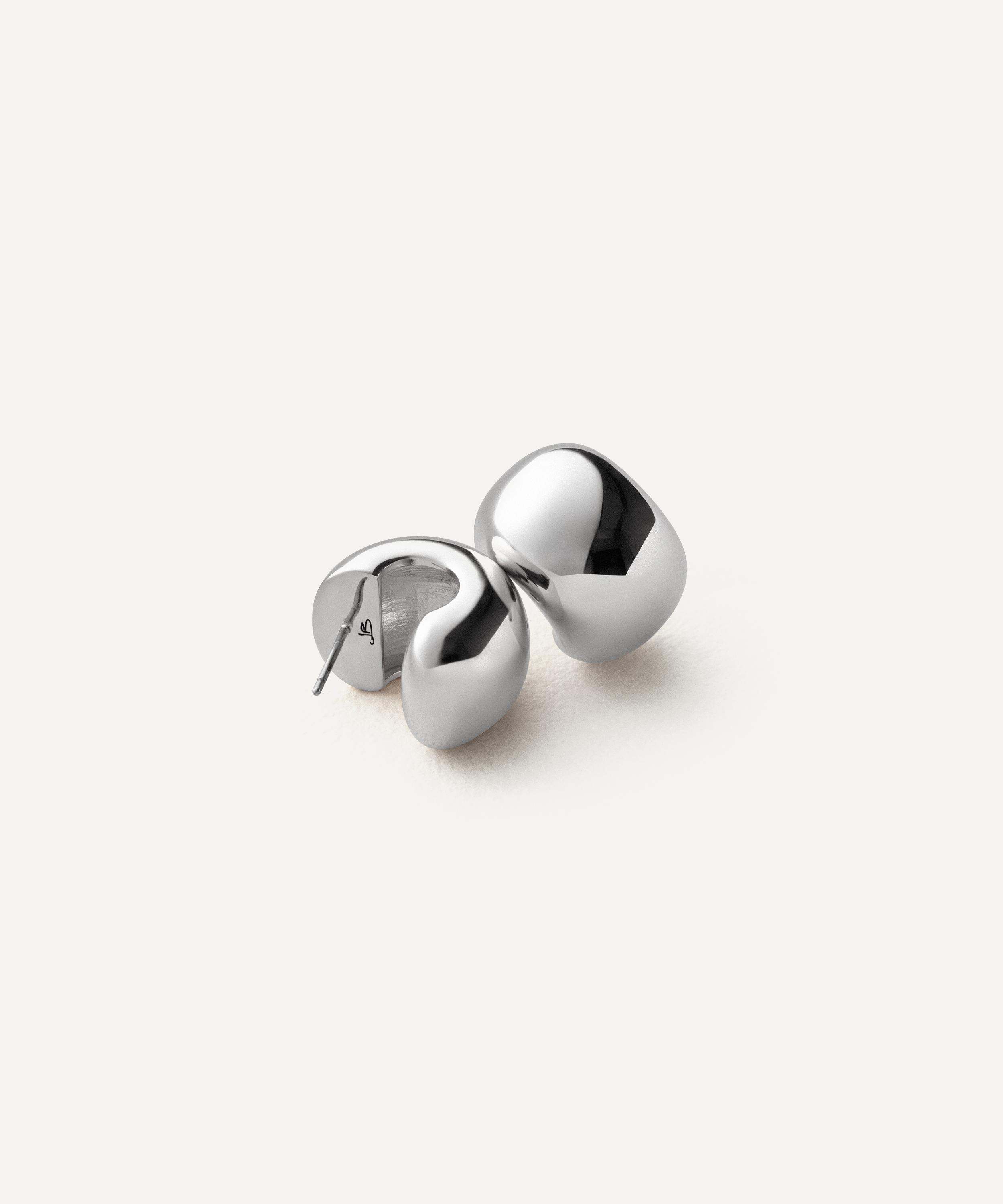 JENNY BIRD - Silver-Plated Small Gemma Hoop Earrings image number 2