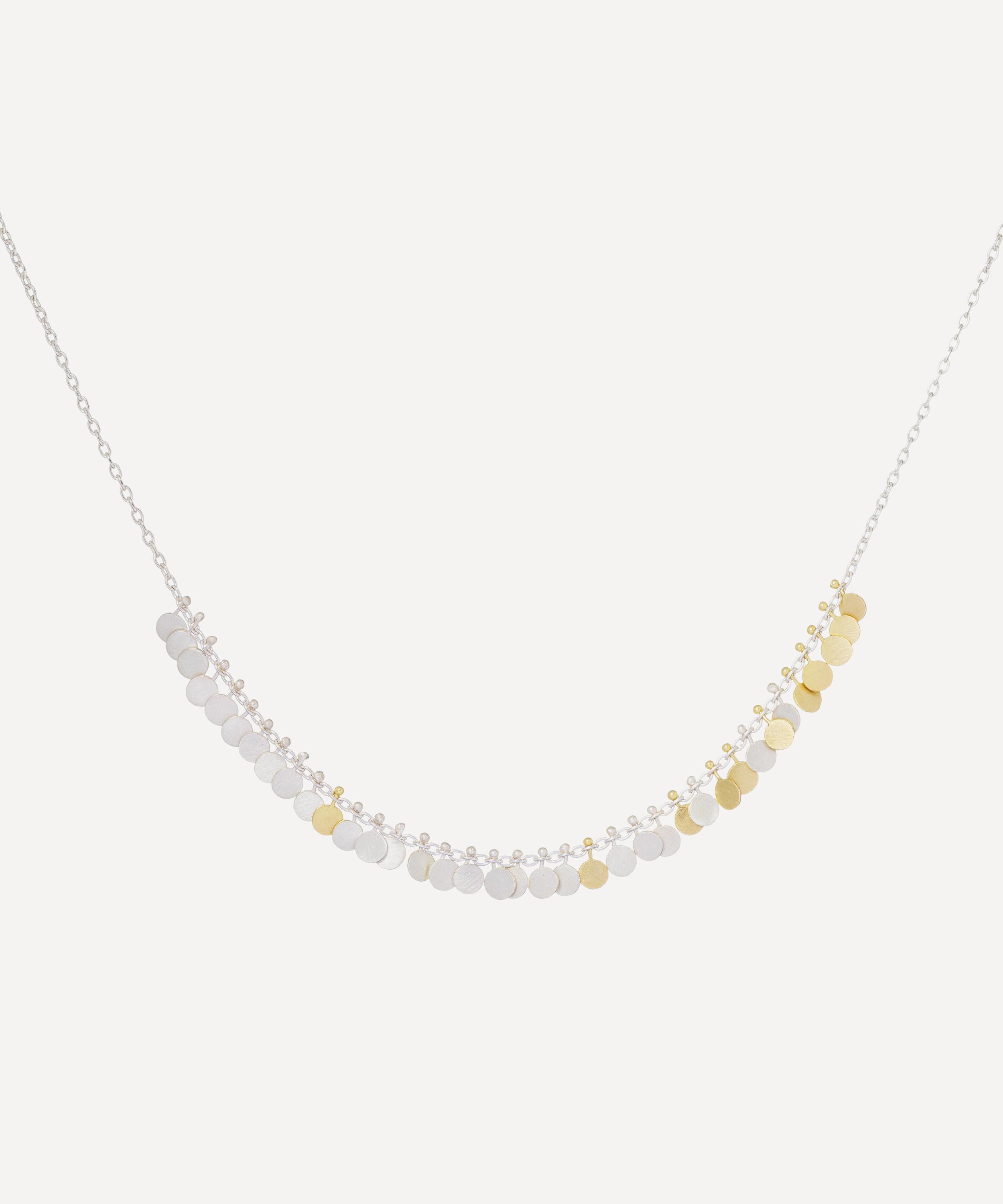 Sia Taylor - Sterling Silver and 18ct Gold Tiny Dots Necklace image number 0