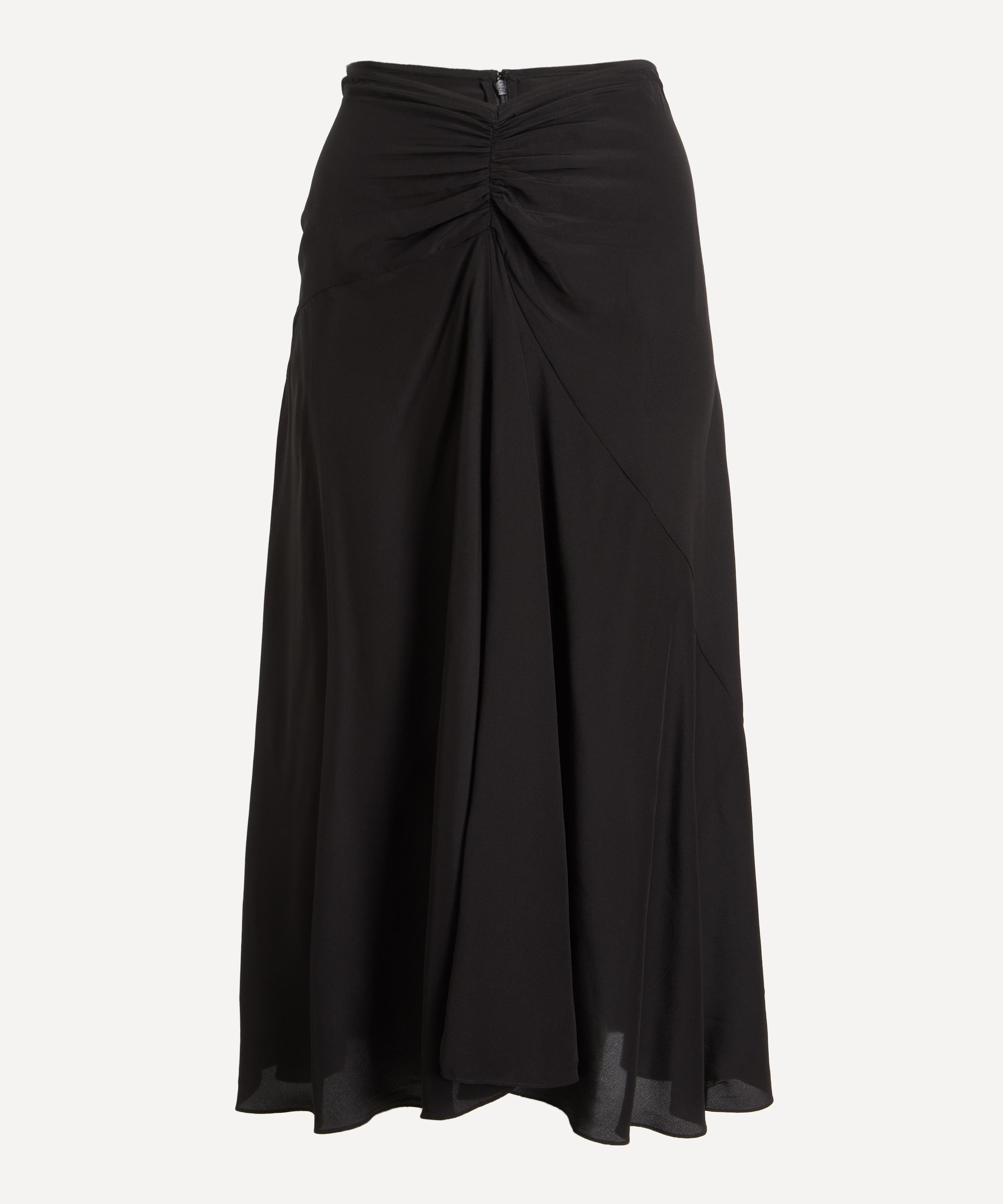 Isabel Marant - Laren Gathered Silk Midi Skirt