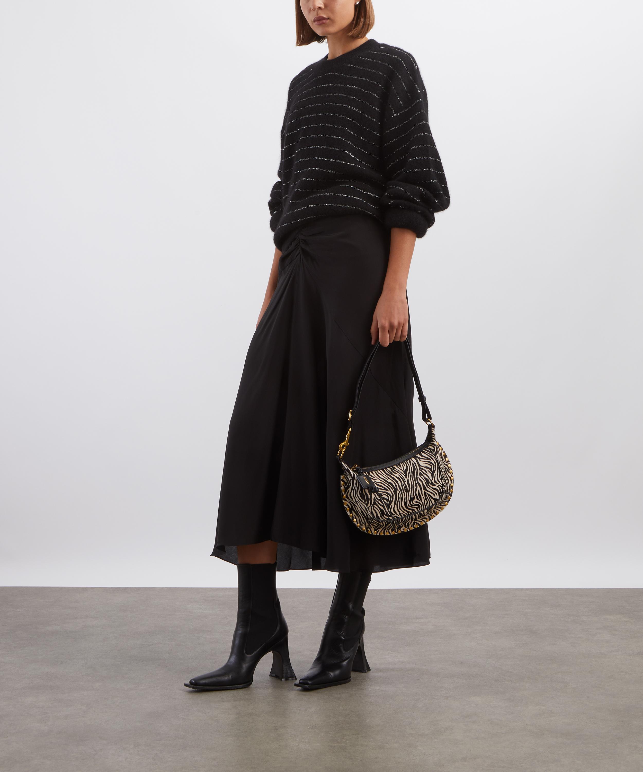 Isabel Marant - Laren Gathered Silk Midi Skirt image number 1