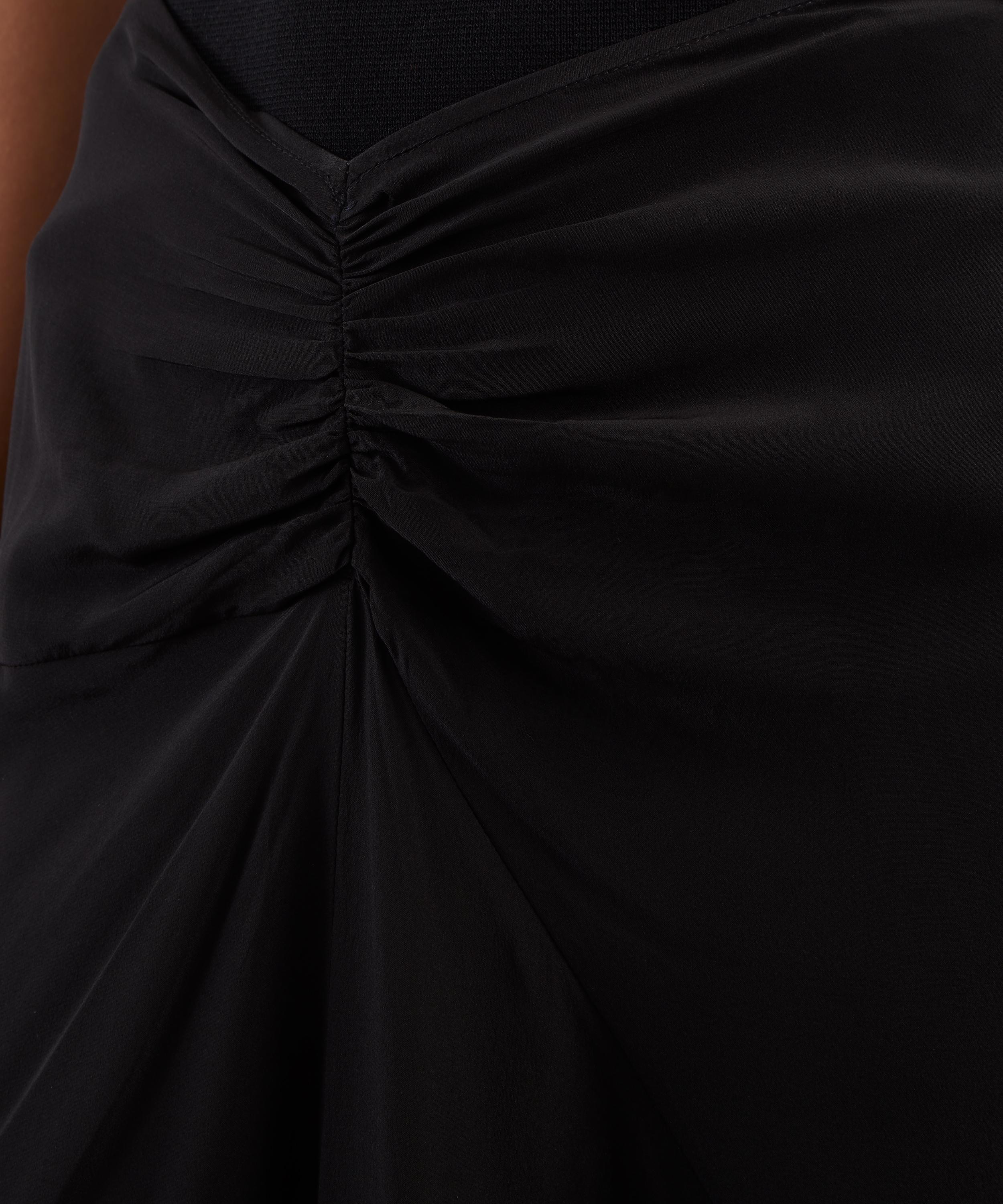 Isabel Marant - Laren Gathered Silk Midi Skirt image number 4