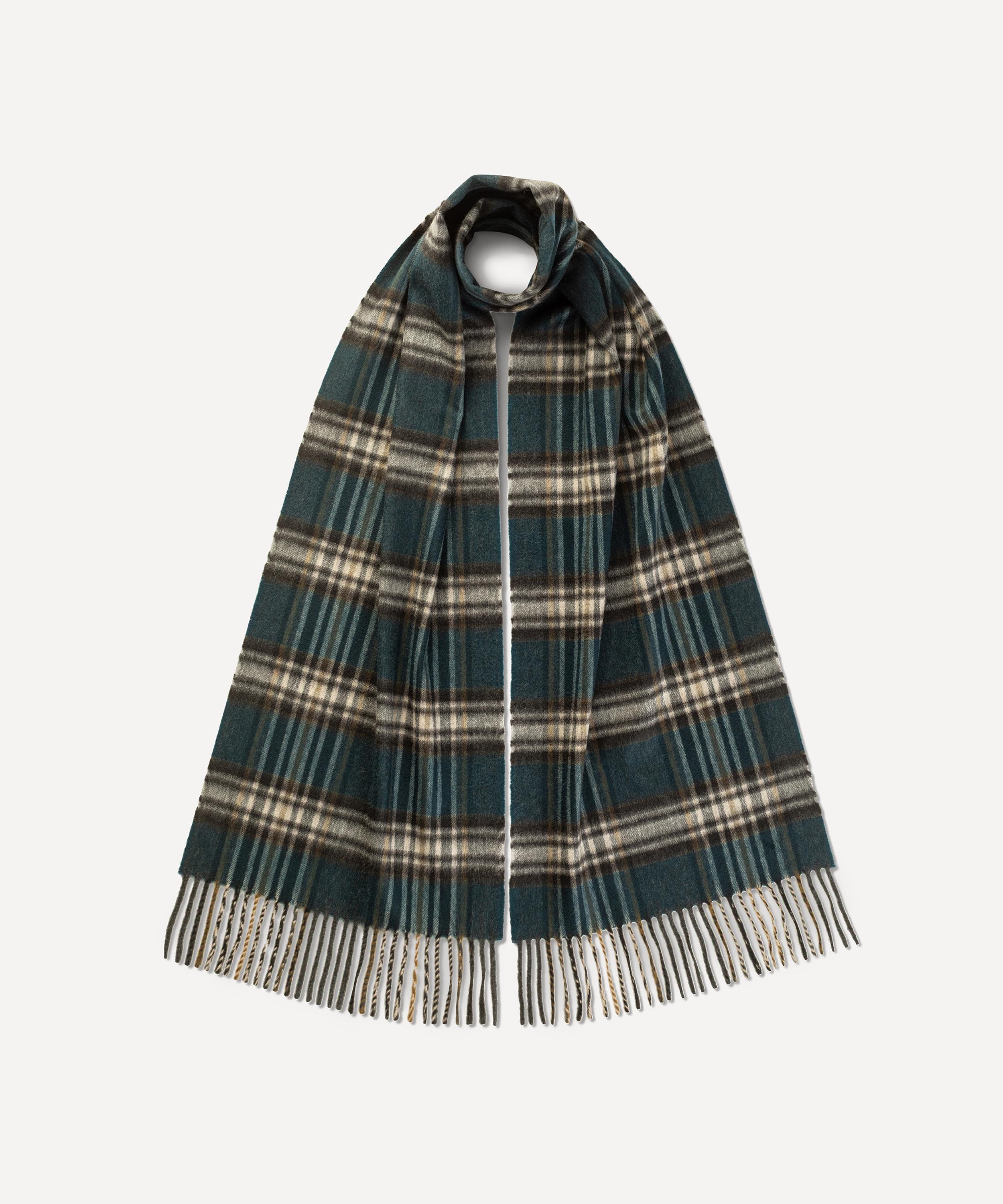 Johnstons of Elgin - Doun Bottle Green Cashmere Scarf&nbsp; image number 0