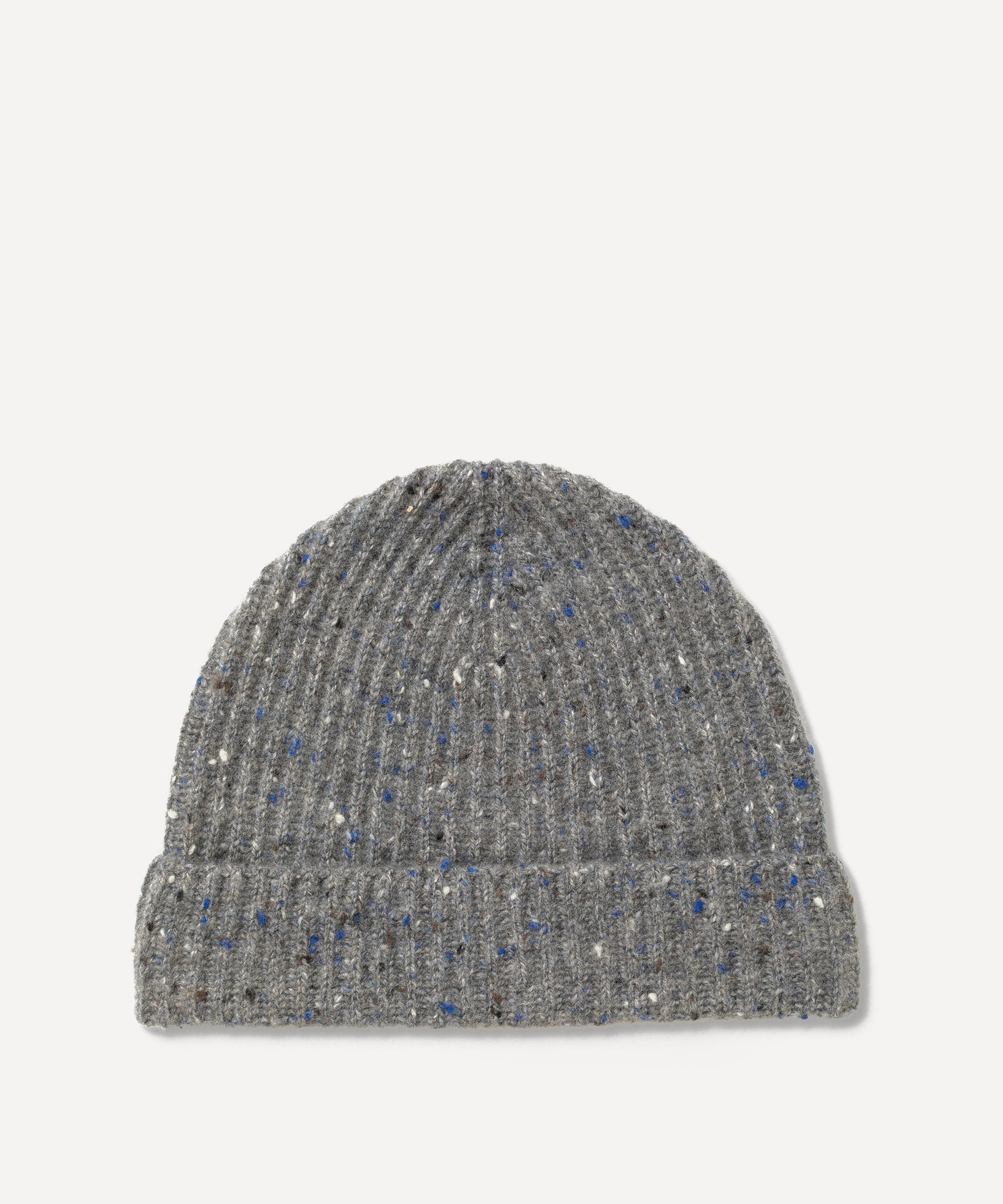Johnstons of Elgin - Traquair Cairngorm Donegal Cashmere Beanie image number 1