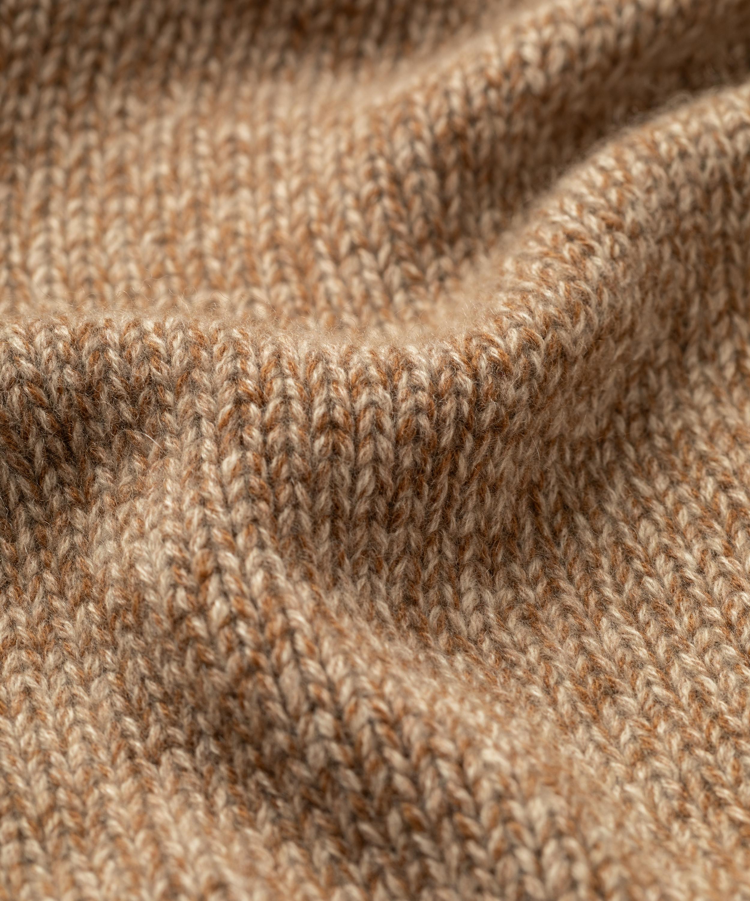 Johnstons of Elgin - Krill Islay Beige Marl Cashmere Triangle&nbsp; image number 1