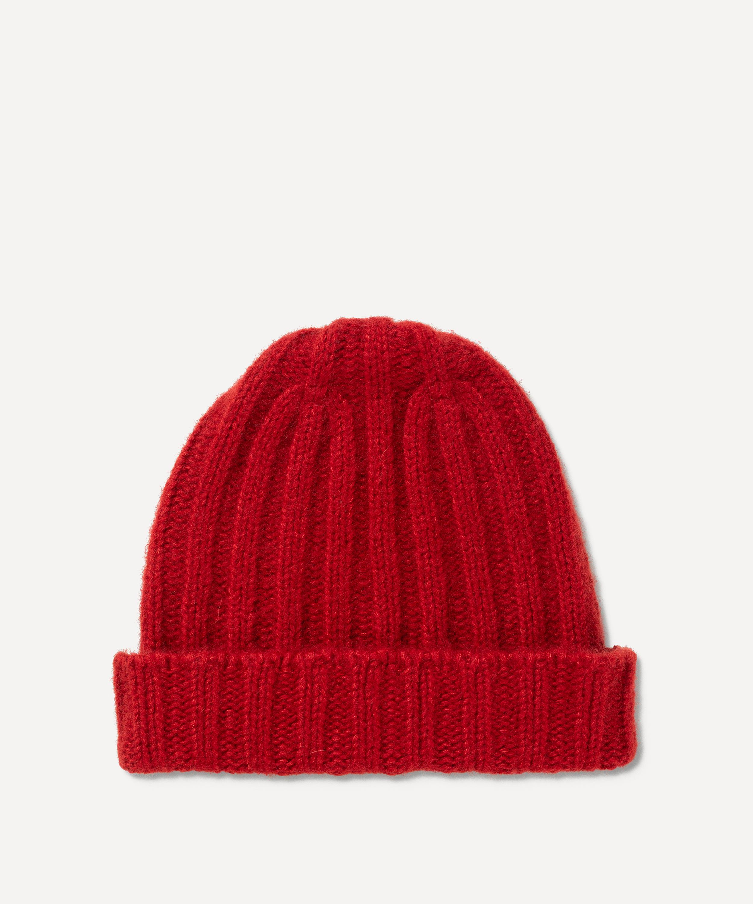 Johnstons of Elgin - Bhaltair Cloud Rouge Cashmere-Silk Beanie image number 1