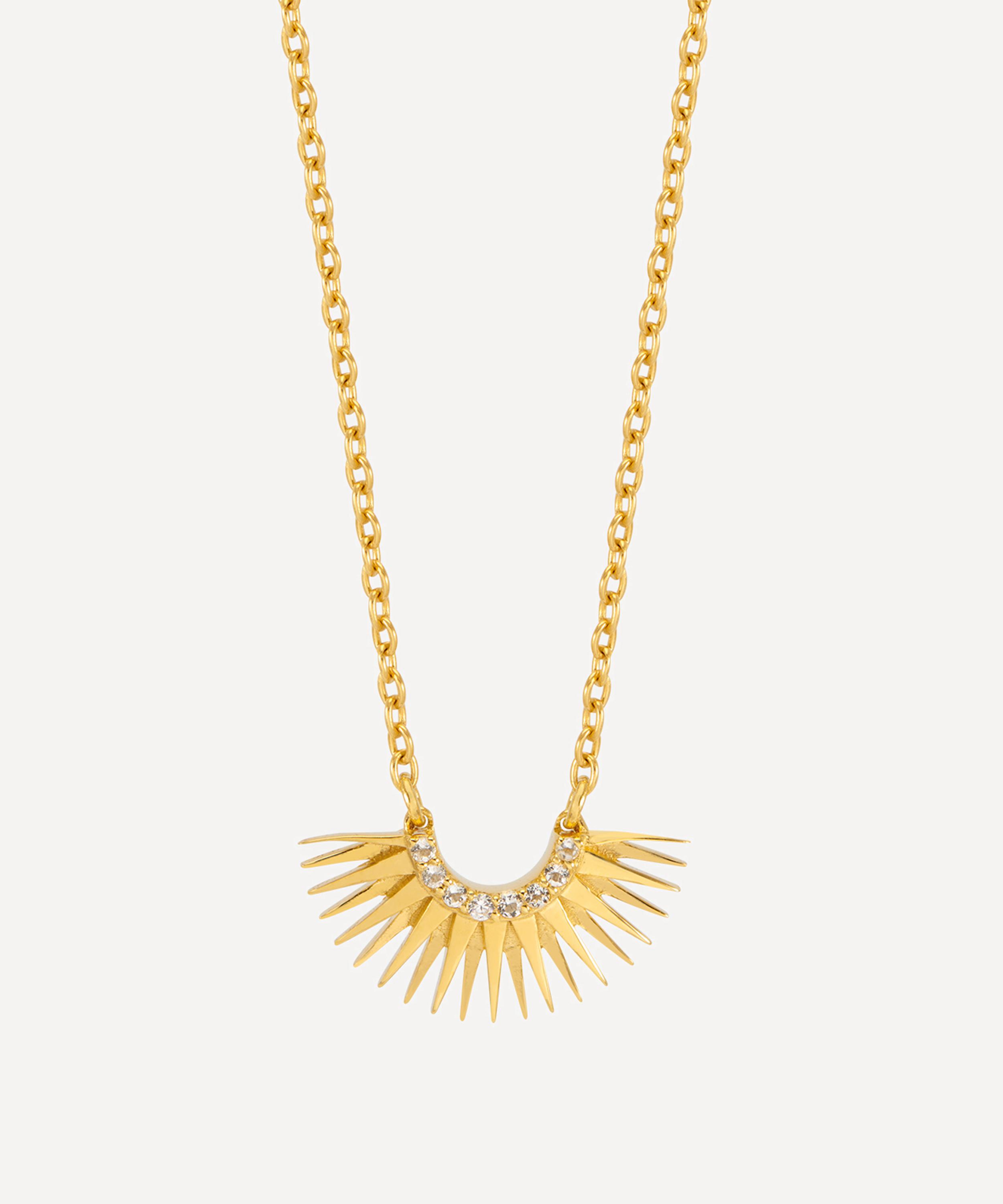 Rachel Jackson - 18ct Gold-Plated Mini Rising Sun Necklace image number 0