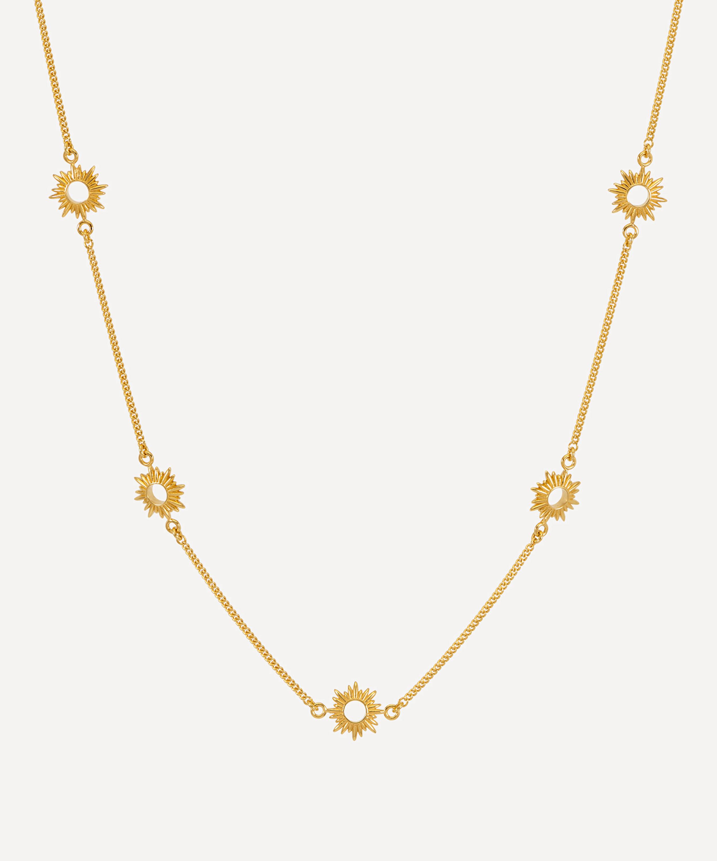 Rachel Jackson - 18ct Gold-Plated Eternal Sun Choker Necklace image number 0