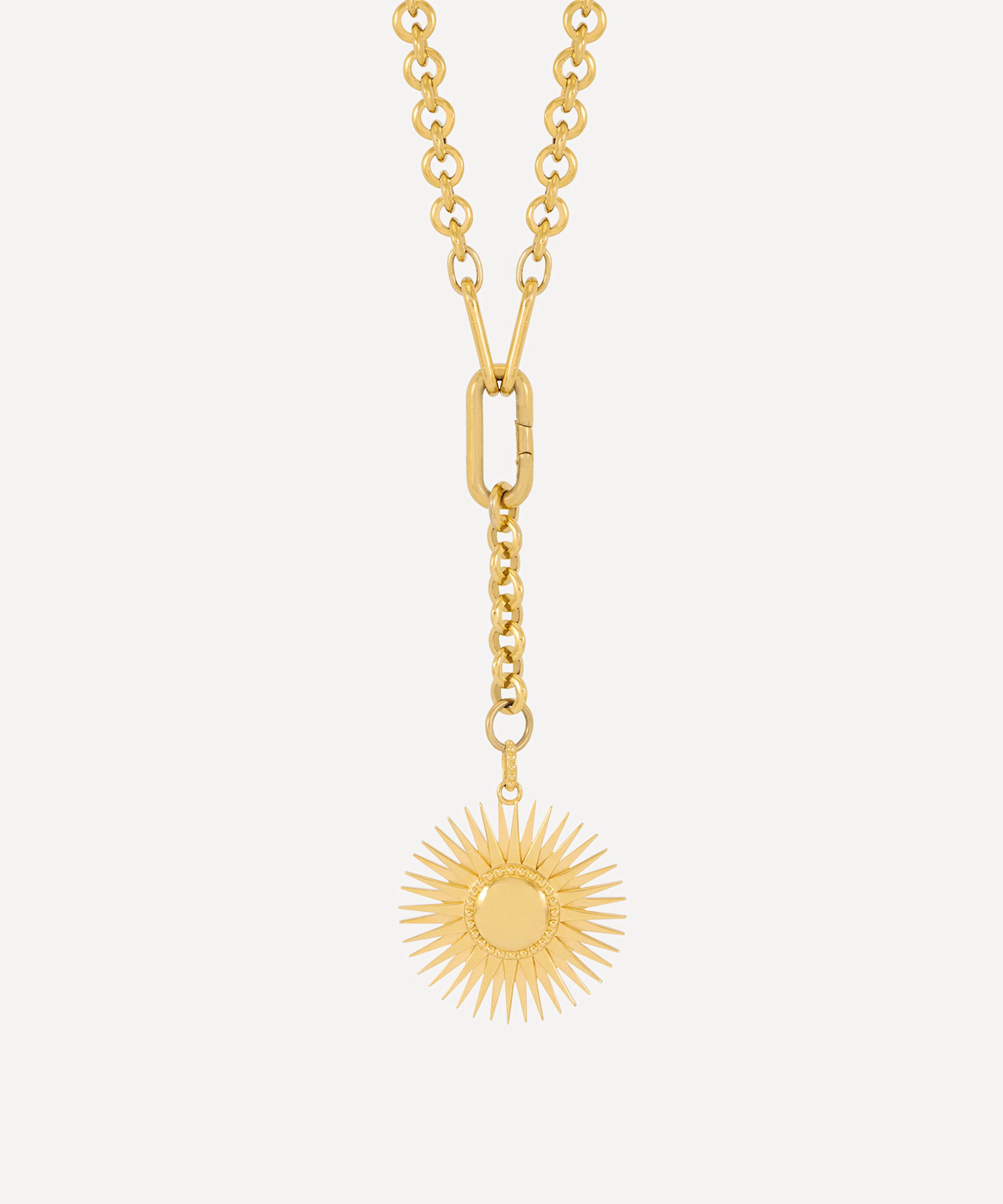 Rachel Jackson - 18ct Gold-Plated Electric Goddess Hardware Chain Necklace image number 0